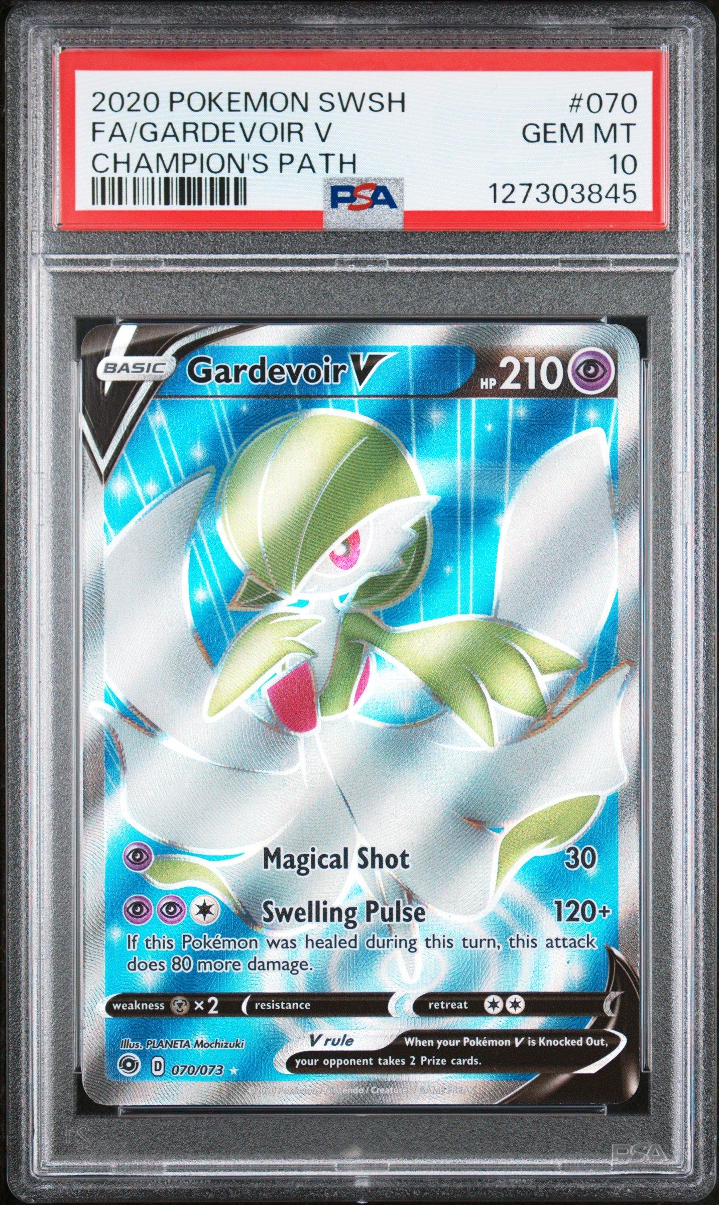 2020 Pokemon Sword & Shield Champion's Path 070 Full Art/gardevoir V PSA 10  Graded Card | GameStop