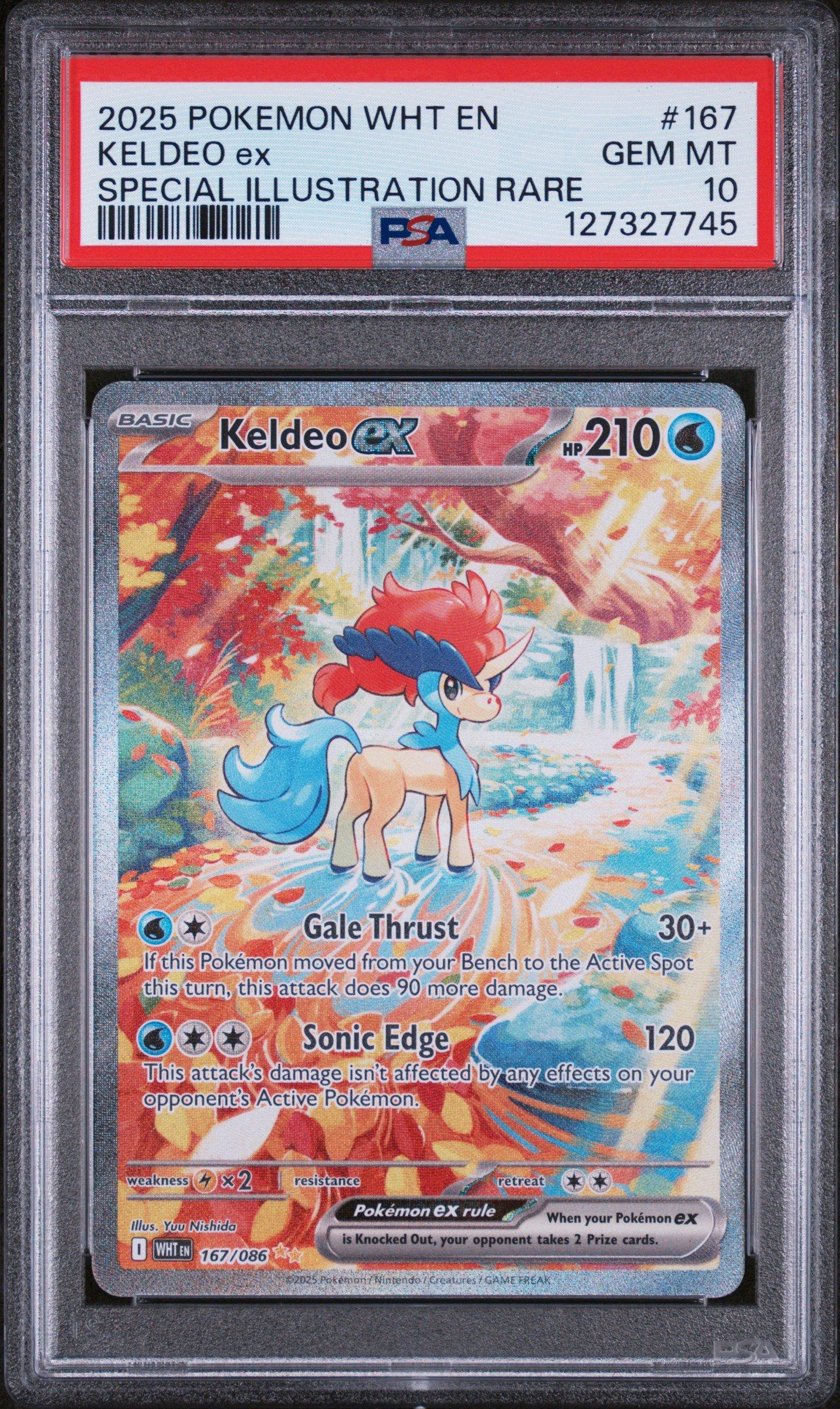 2025 Pokemon Wht En-white Flare 167 Keldeo Ex Special Illustration