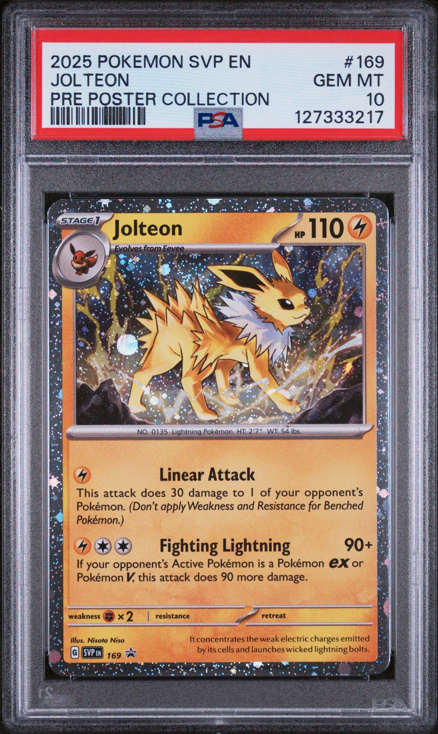 2025 Pokemon Svp En-sv Black Star Promo 169 Jolteon Prismatic