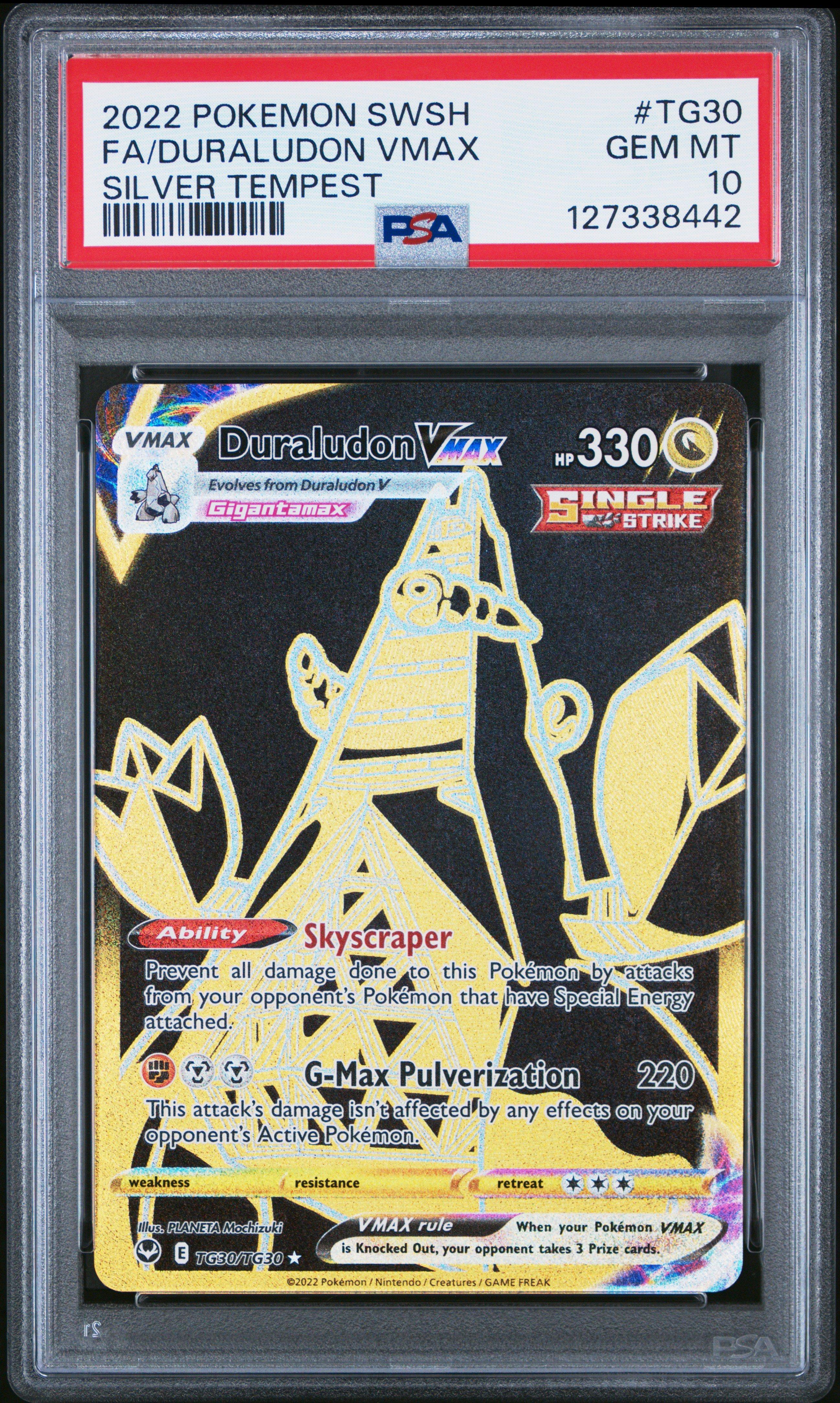 2022 Pokemon Sword & Shield Silver Tempest Tg30 Full Art/duraludon