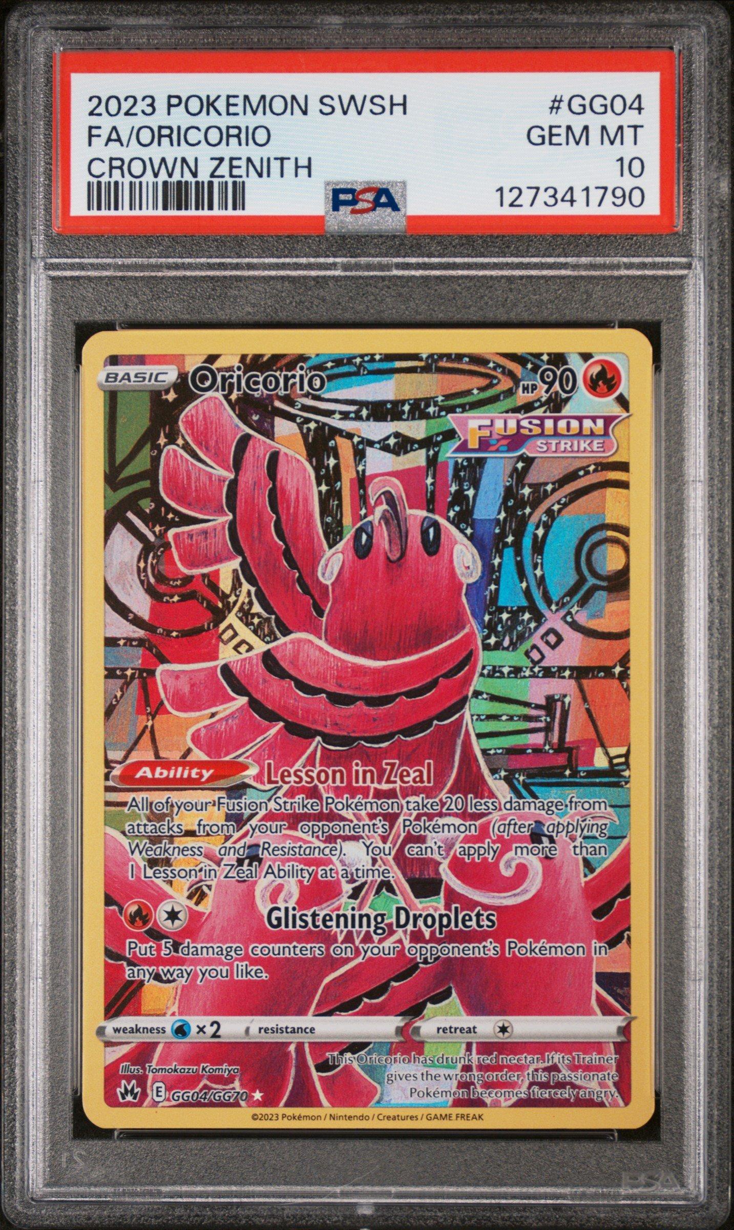 2023 Pokemon Sword And Shield Crown Zenith Gg04 Full Art/oricorio