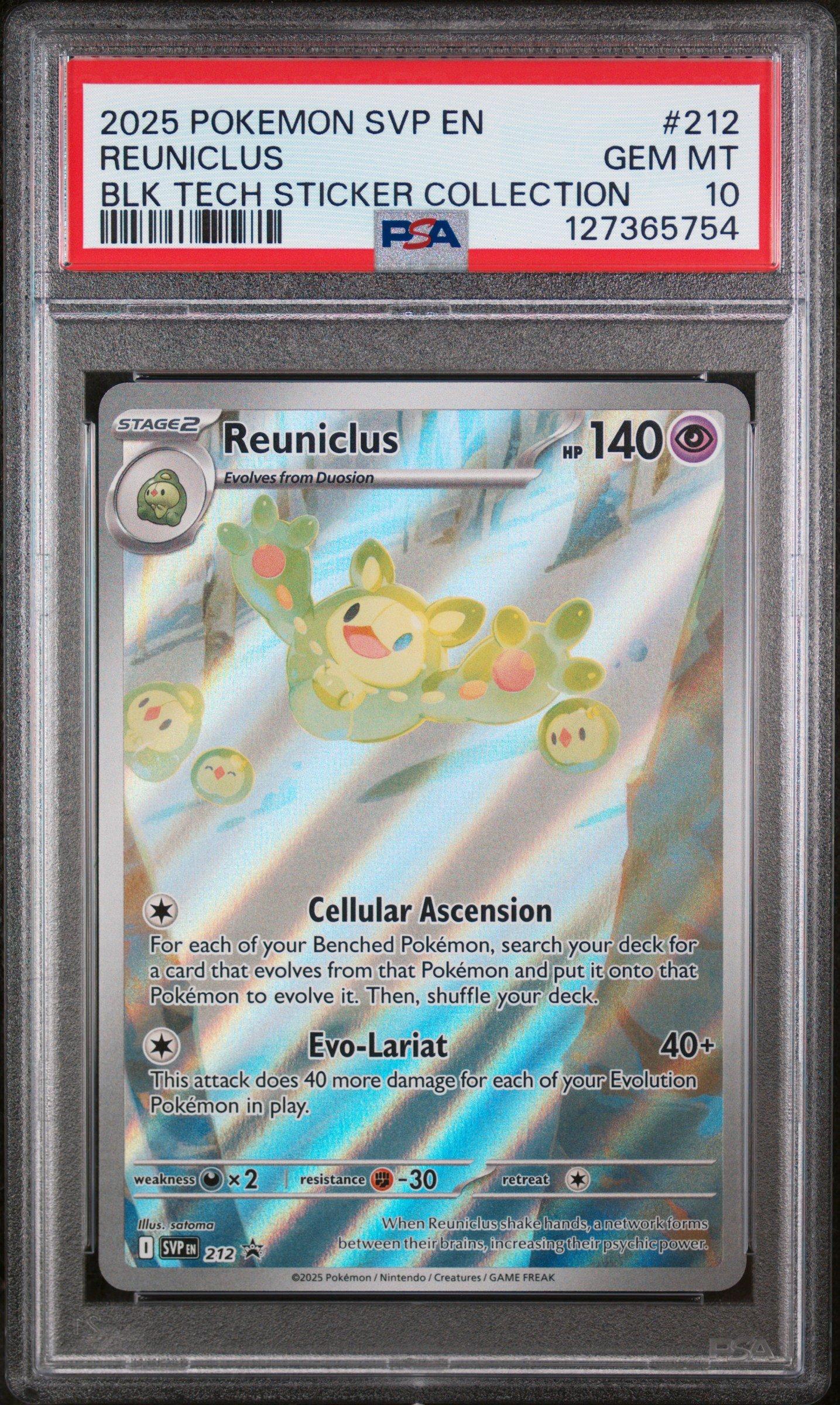 2025 Pokemon Svp En-sv Black Star Promo 212 Reuniclus Black Bolt