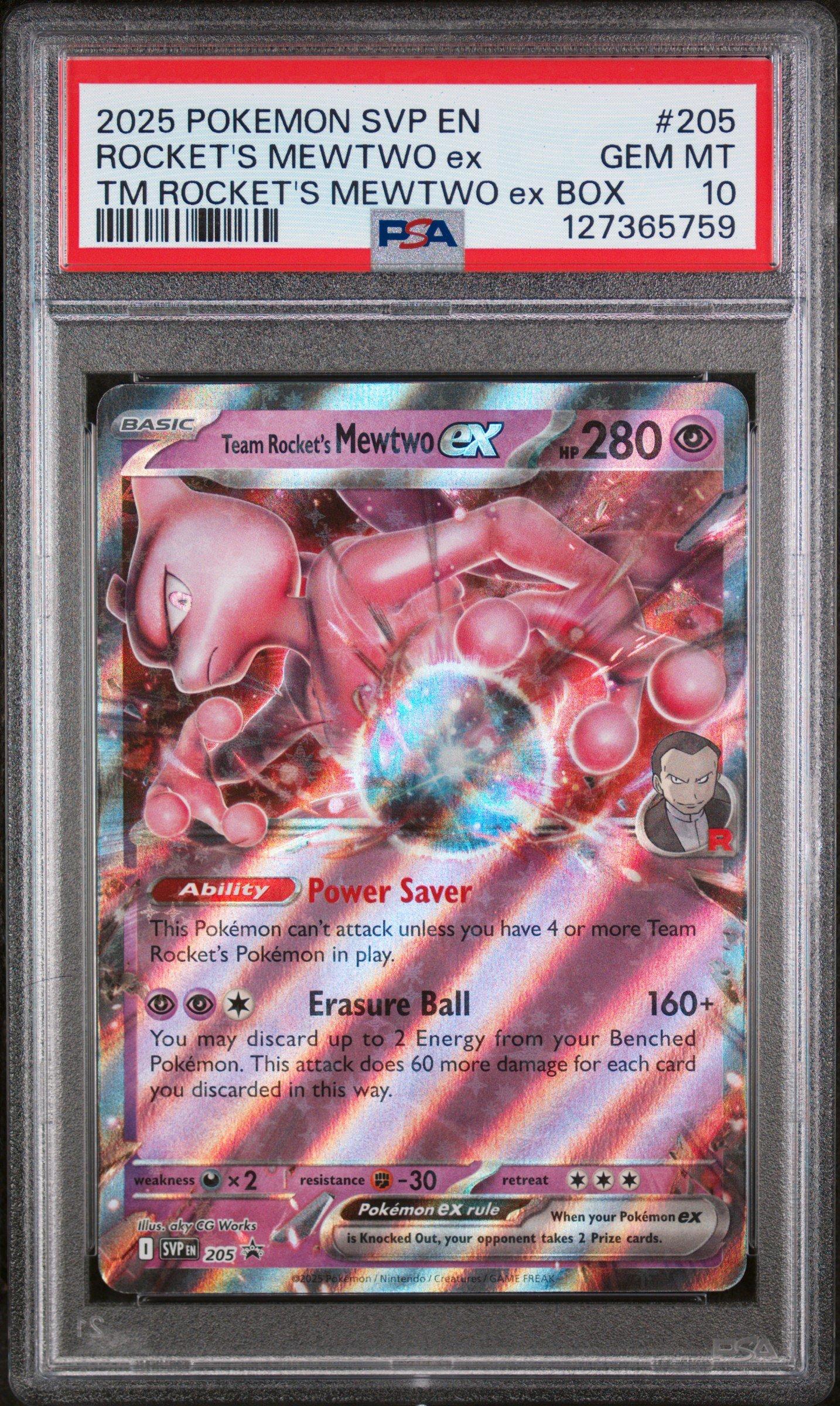 2025 Pokemon Svp En-sv Black Star Promo 205 Team Rocket's Mewtwo