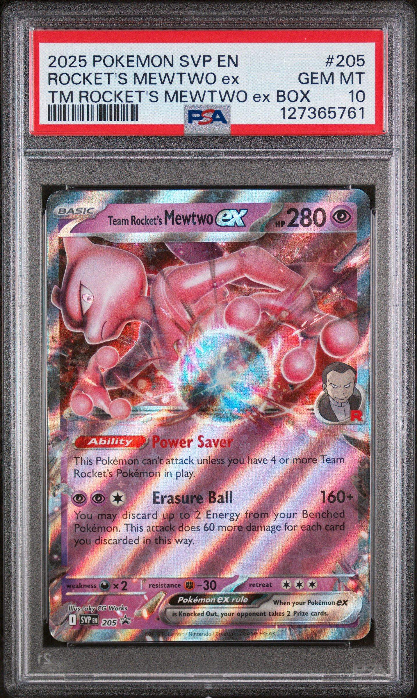 2025 Pokemon Svp En-sv Black Star Promo 205 Team Rocket's Mewtwo