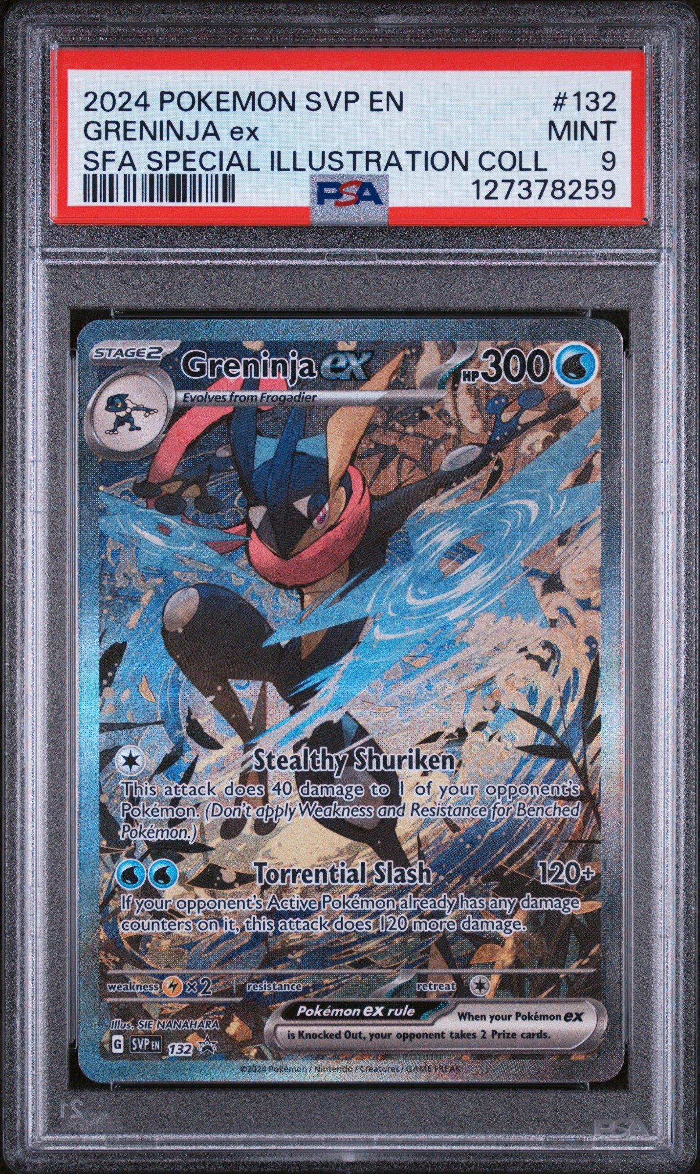 2024 Pokemon Svp En-sv Black Star Promo 132 Greninja Ex Shrouded