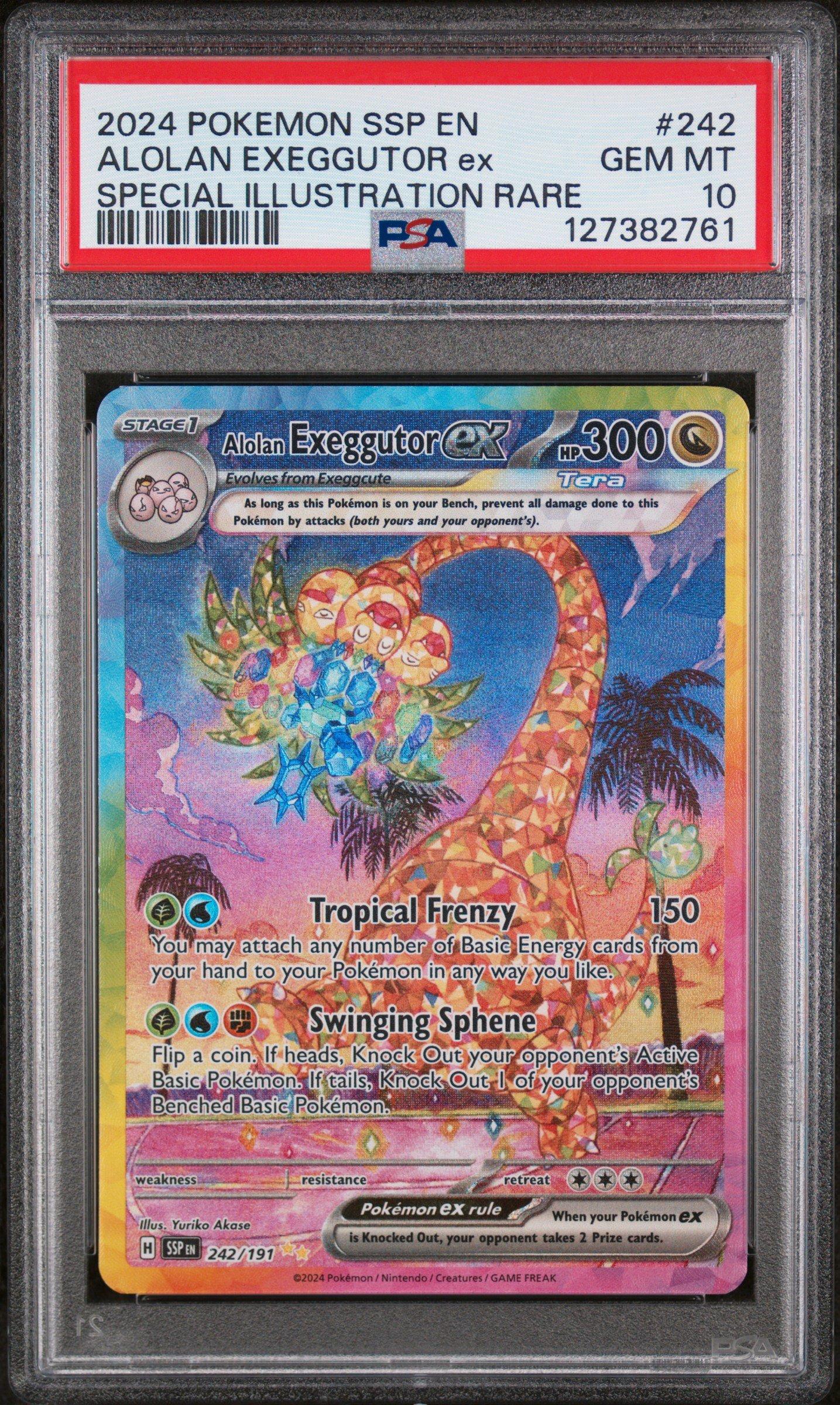 2024 Pokemon Ssp En-surging Sparks 242 Alolan Exeggutor Ex Special
