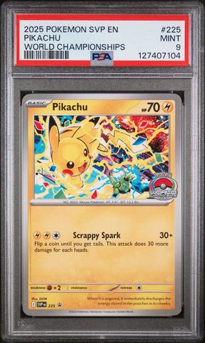 2025 Pokemon Svp En-sv Black Star Promo 225 Pikachu World