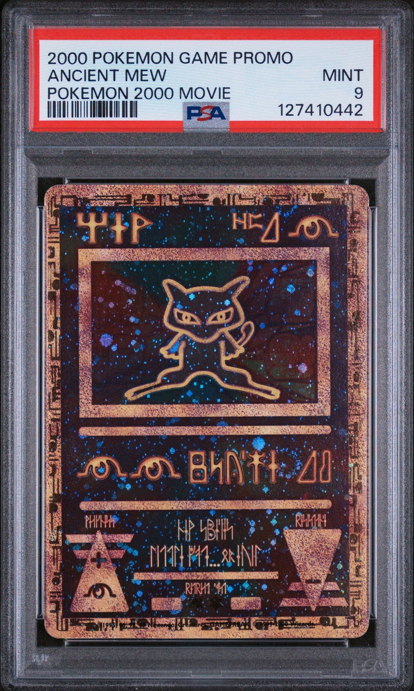 2000 Pokemon Game Movie Ancient Mew Pokemon 2000 Movie PSA 9