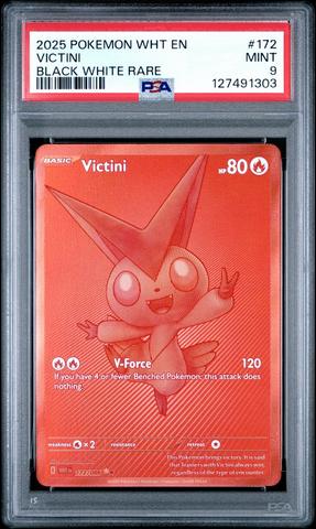 2025 Pokemon Wht En-white Flare 172 Victini Black White Rare PSA 9