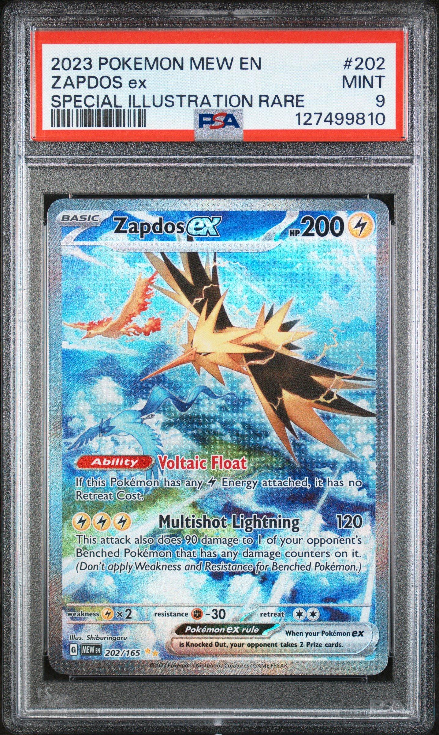 2023 Pokemon Mew En-151 202 Zapdos Ex Special Illustration Rare