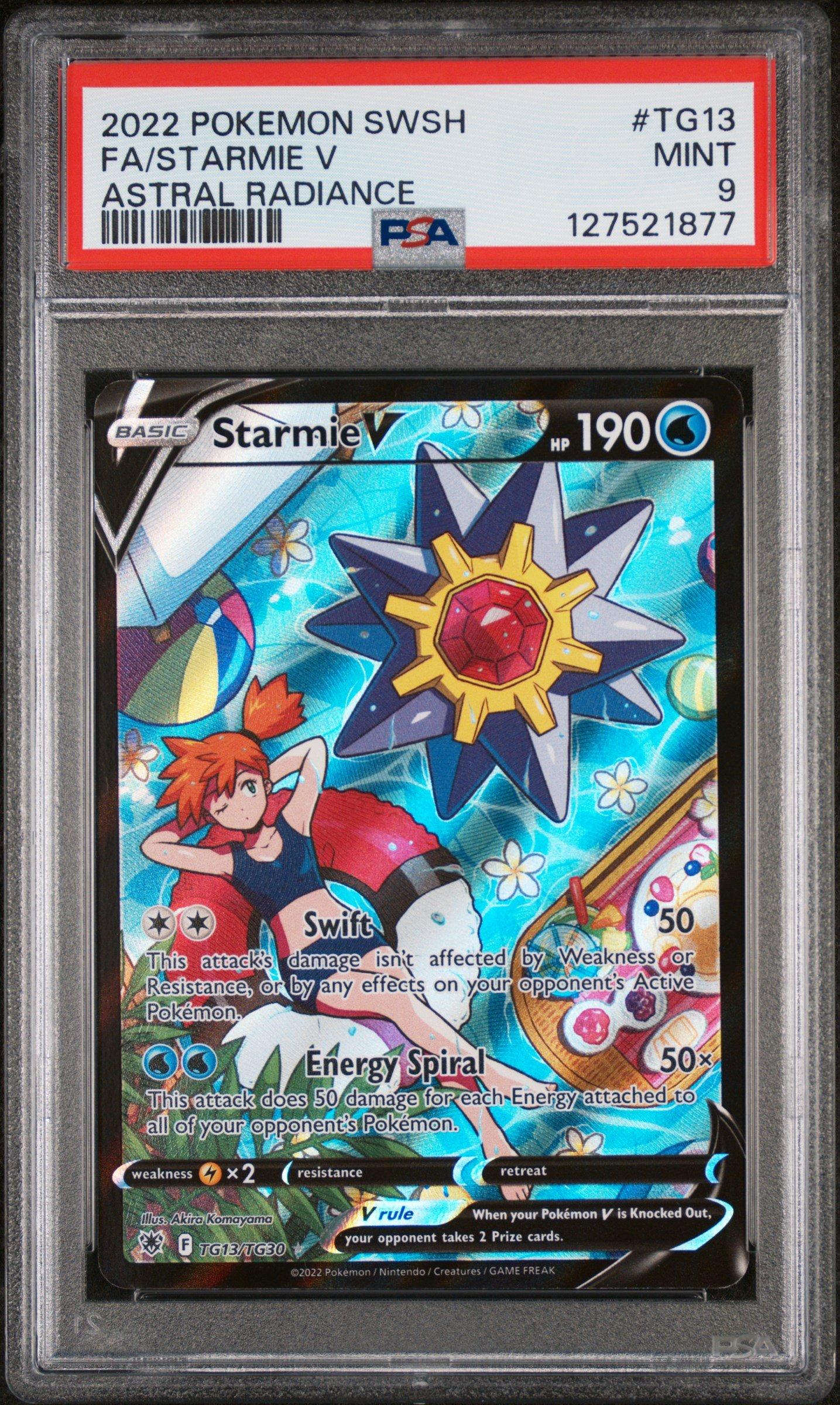 2022 Pokemon Sword & Shield Astral Radiance Tg13 Full Art/starmie