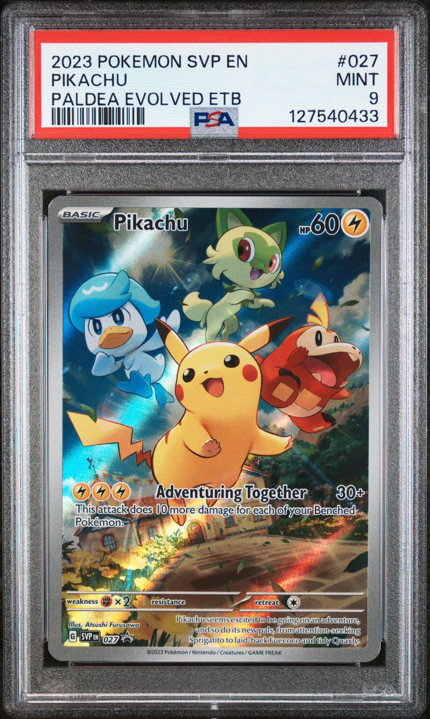 ポケモンカード Pikachu SVP 027 PSA9 2023 Pokemon Svp En-sv Black Star Promo 027 Pikachu Paldea Evolved