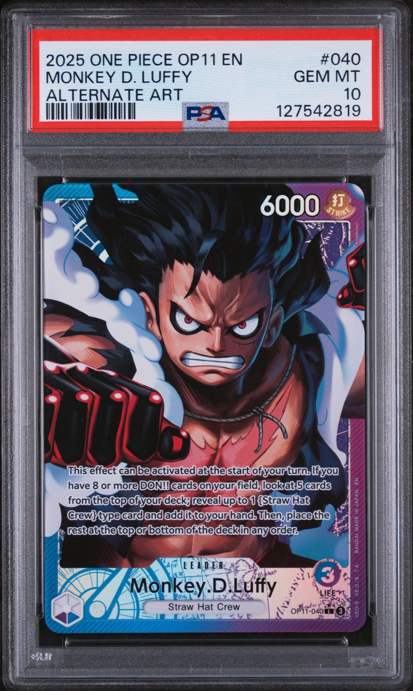 2025 One Piece Op11-a Fist Of Divine Speed 040 Monkey D. Luffy
