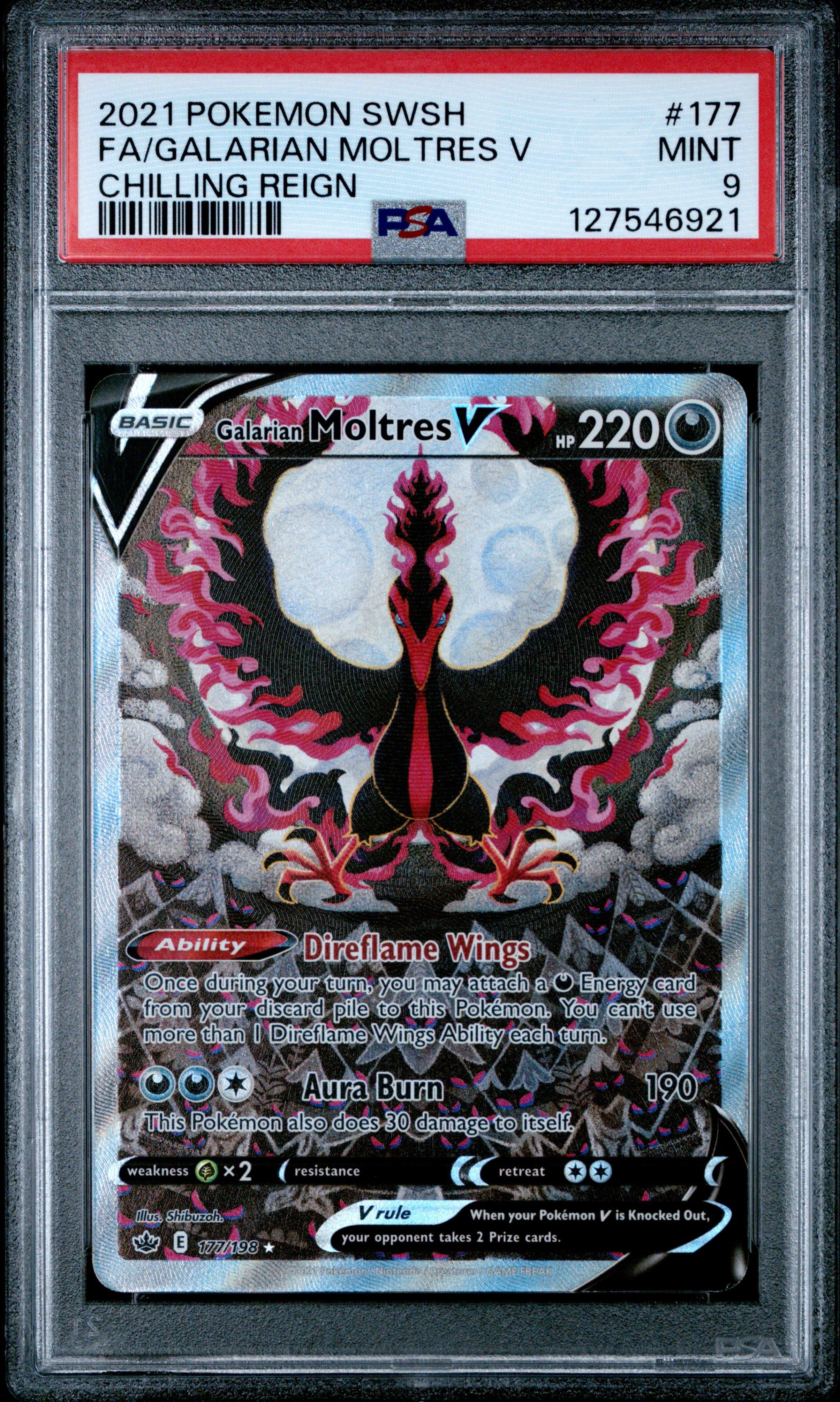 2021 Pokemon Sword & Shield Chilling Reign 177 Full Art/galarian