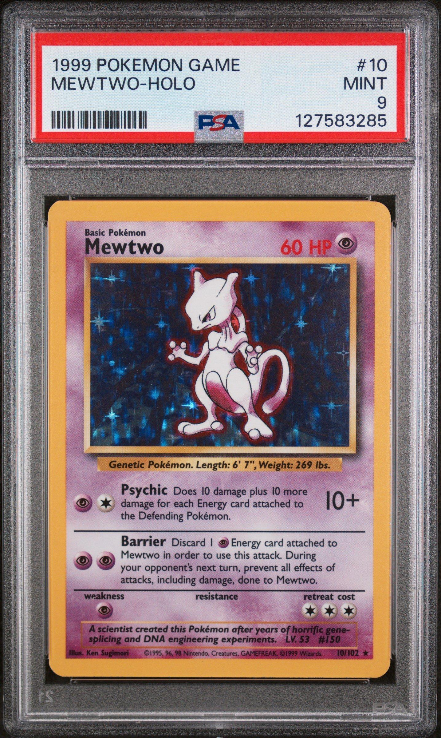 1999 Pokemon Game 10 Mewtwo-holo PSA 9 Graded Card | GameStop