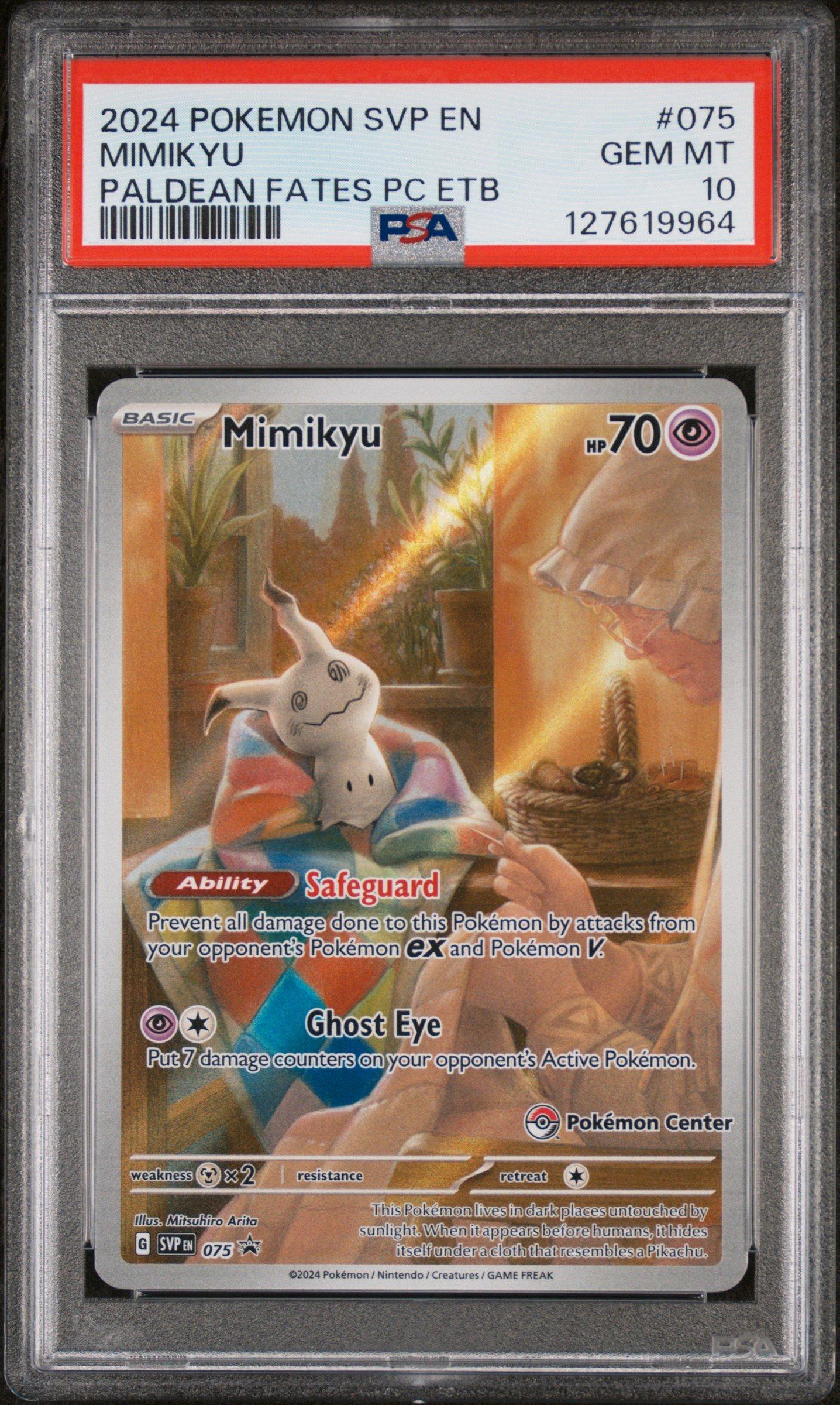 2024 Pokemon Svp En-sv Black Star Promo 075 Mimikyu Paldean Fates