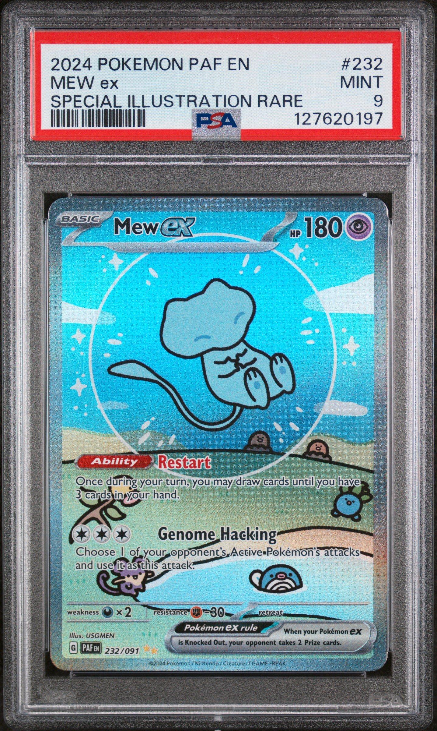 2024 Pokemon Paf En-paldean Fates 232 Mew Ex Special Illustration