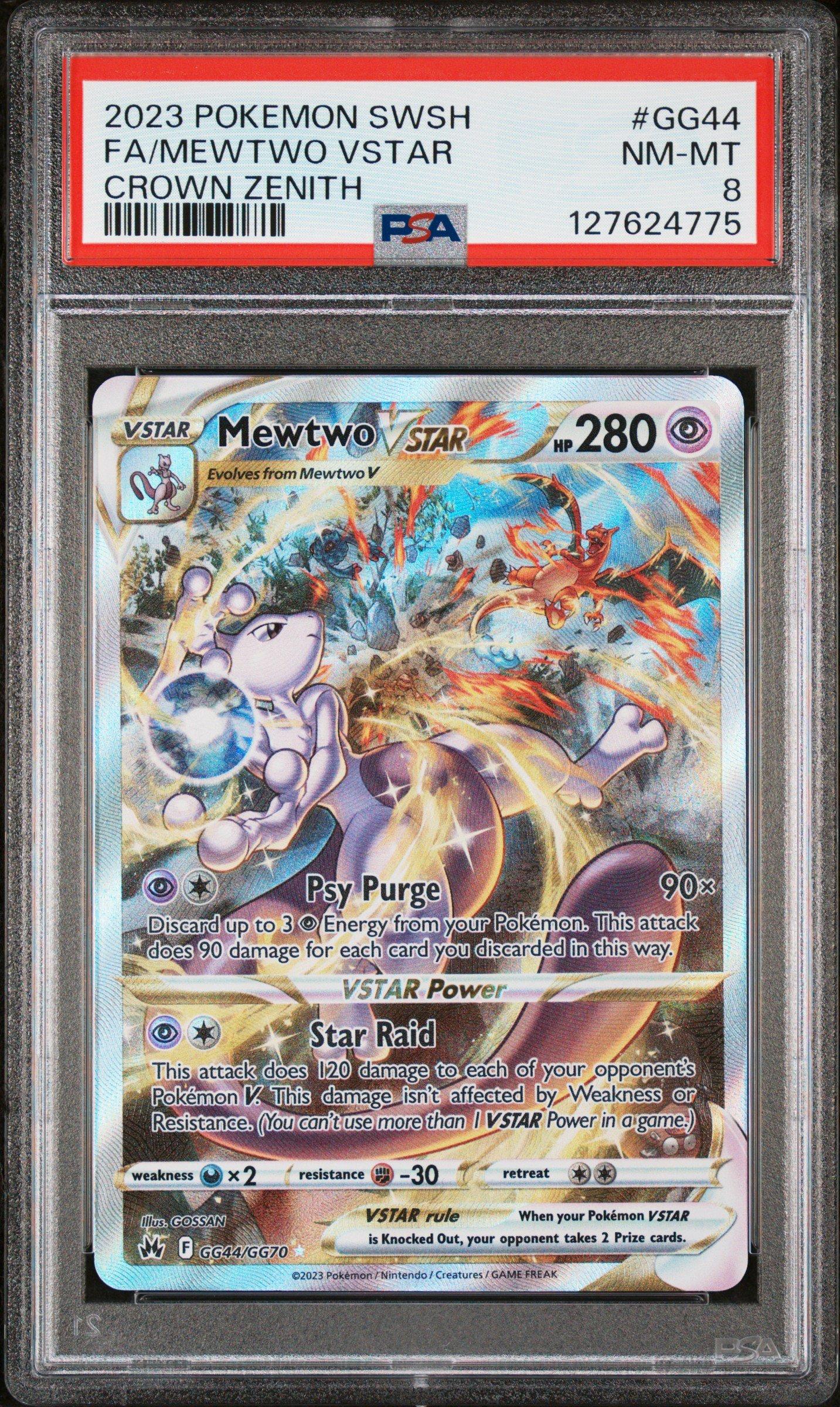 2023 Pokemon Sword And Shield Crown Zenith Gg44 Full Art/mewtwo