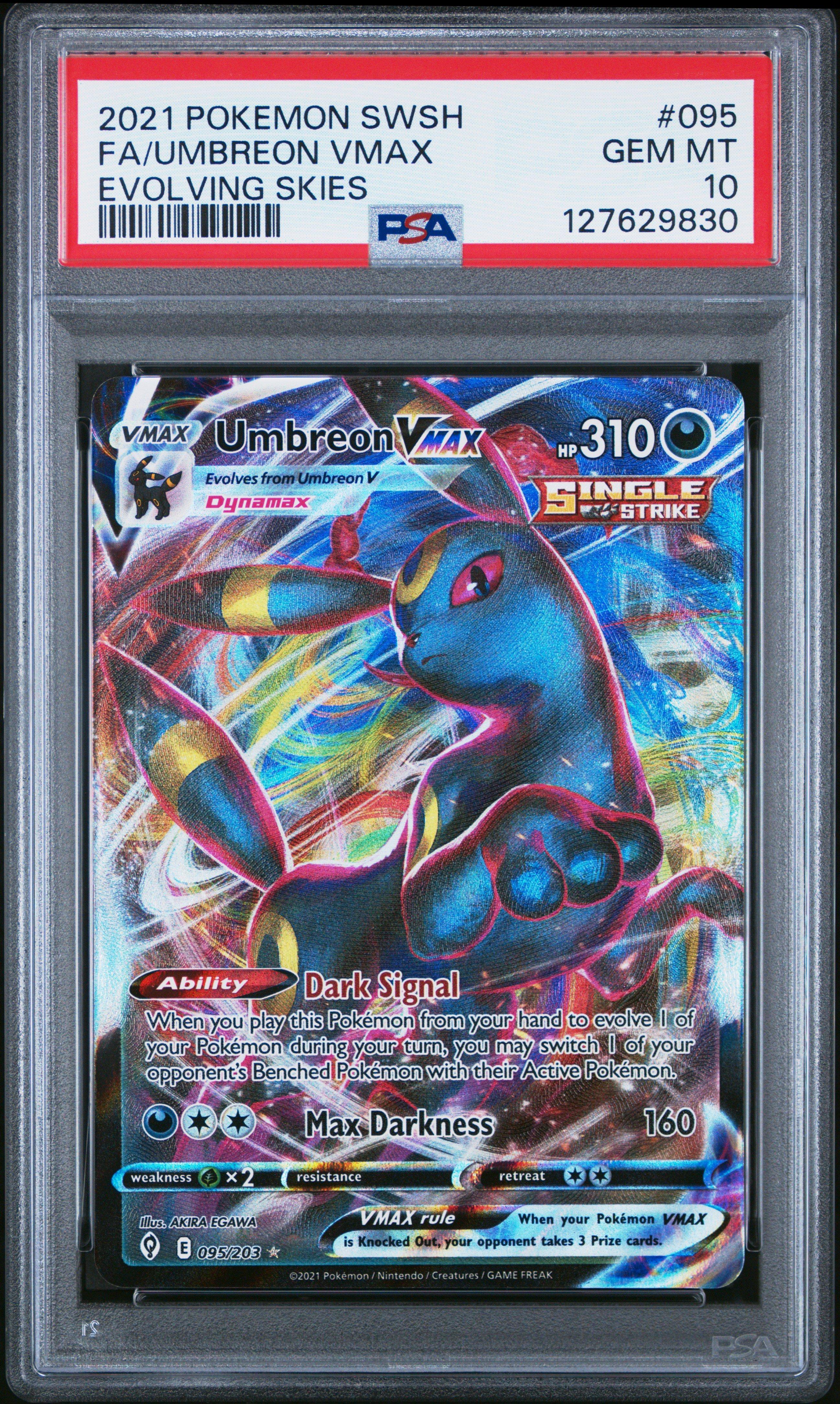 ポケモンカードゲーム Umbreon V & VMAX PSA 10 A #PSA 10 #Umbreon VMAX from #EvolvingSkies just sold on #eBay for