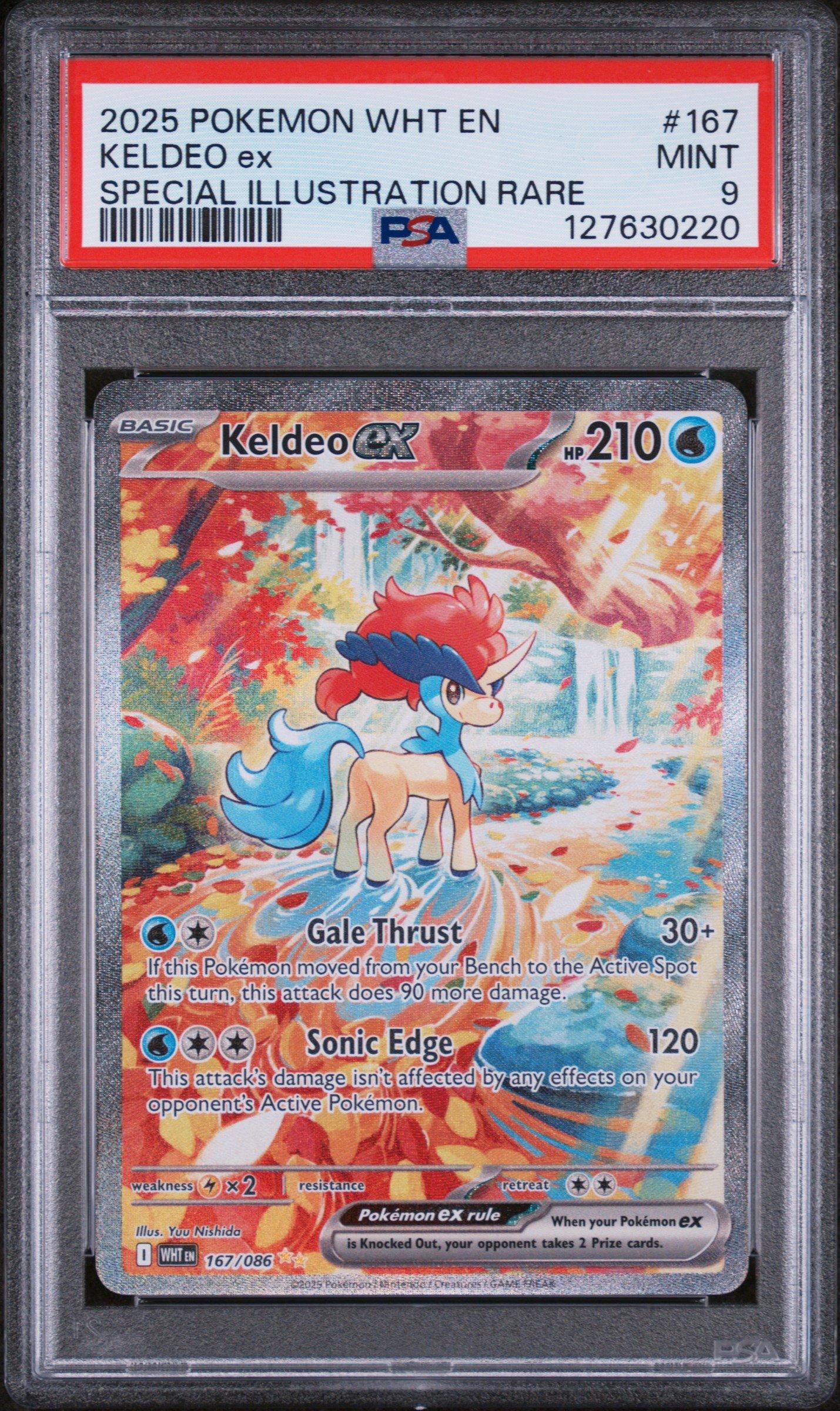 2025 Pokemon Wht En-white Flare 167 Keldeo Ex Special Illustration Rare PSA  9 Graded Card | GameStop