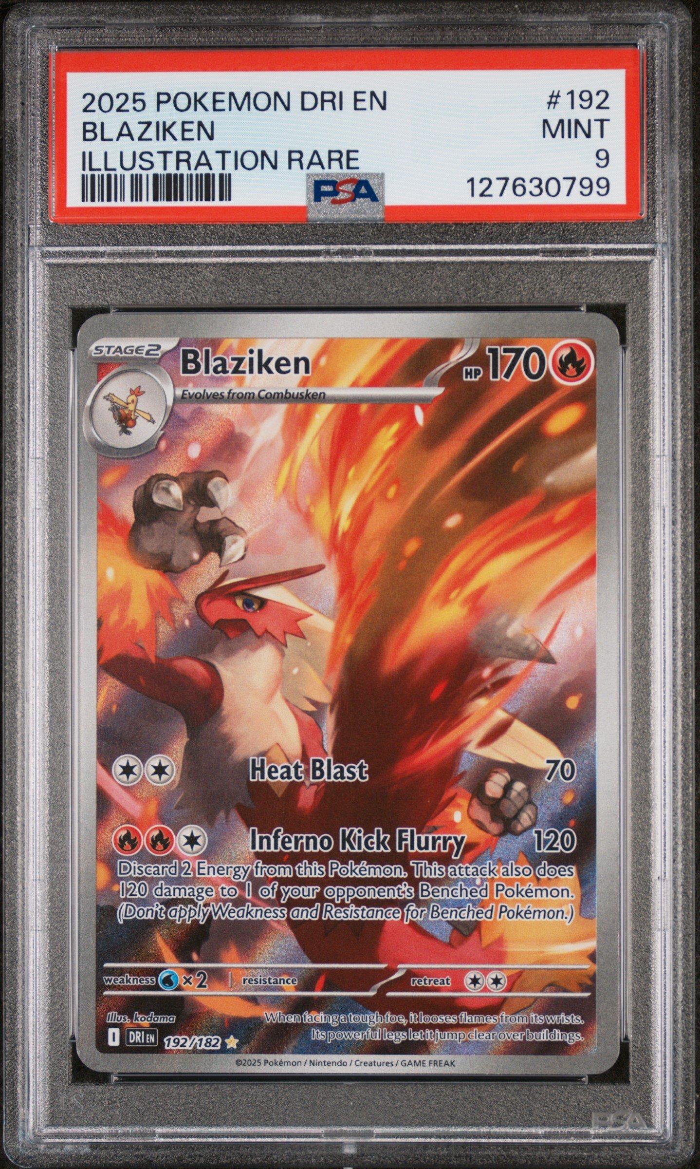 Biancalani☆SALE 2025 Pokemon Dri En-destined Rivals 192 Blaziken Illustration Rare