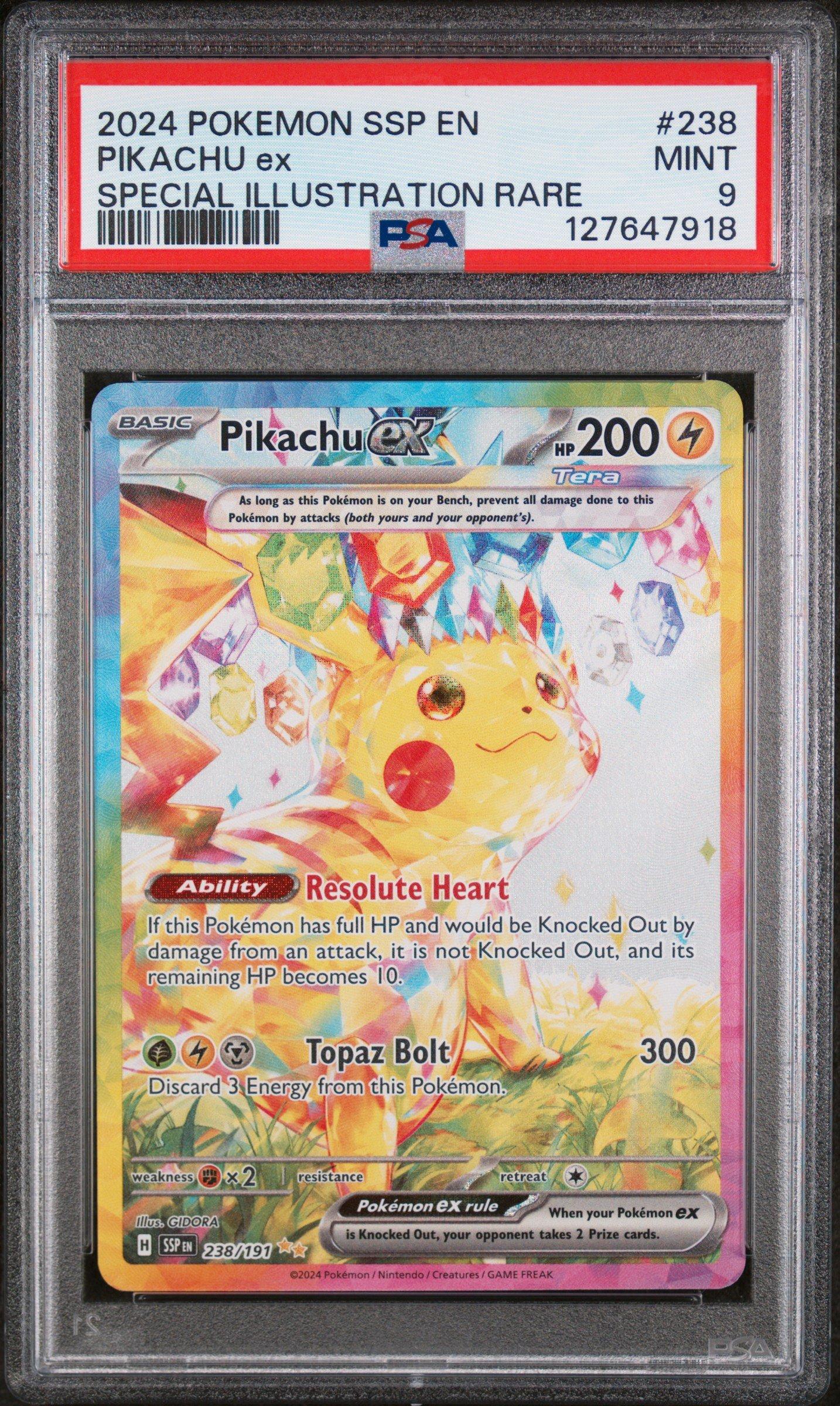 2024 Pokemon Ssp En-surging Sparks 238 Pikachu Ex Special