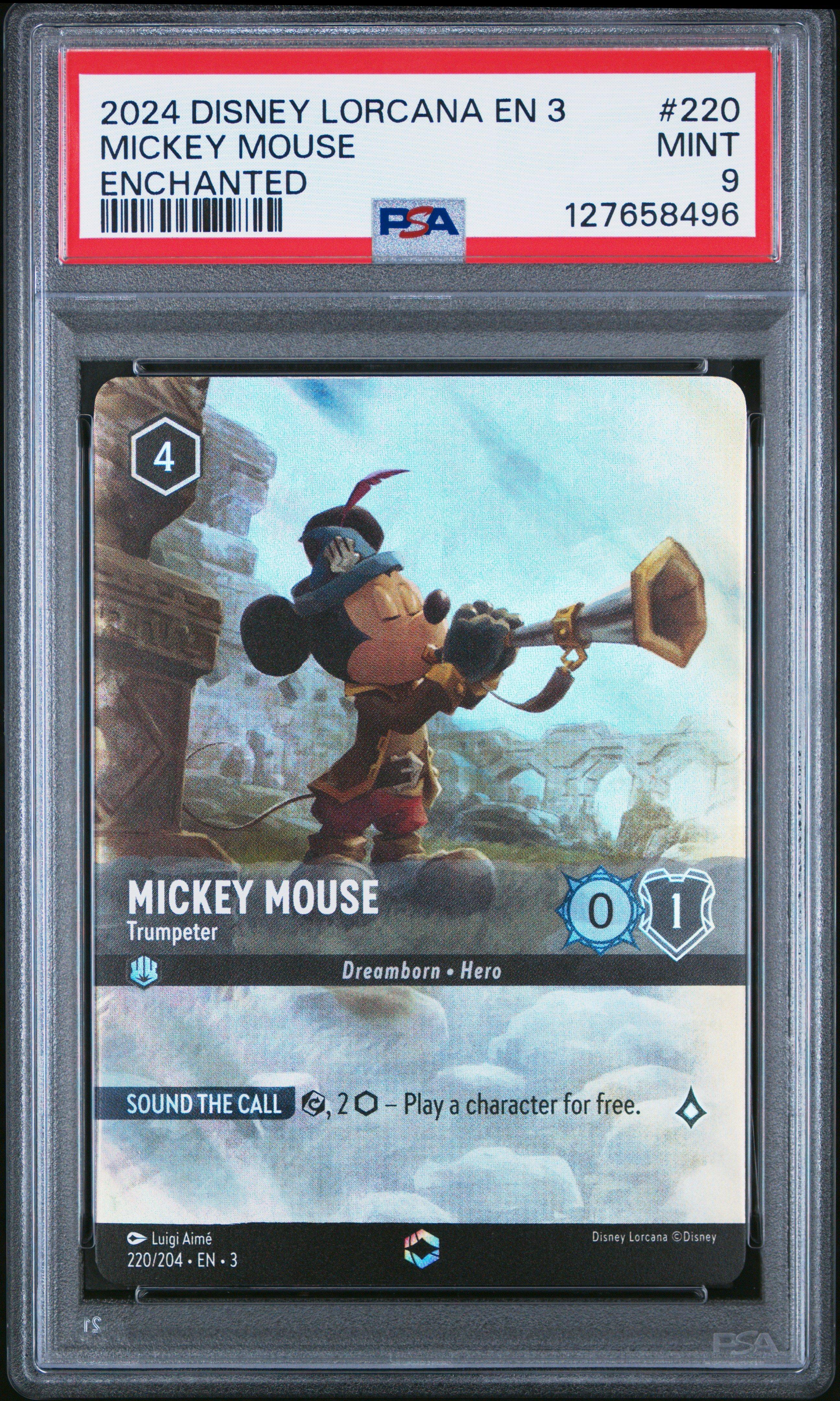2024 Disney Lorcana En 3-into The Inklands 220 Mickey Mouse