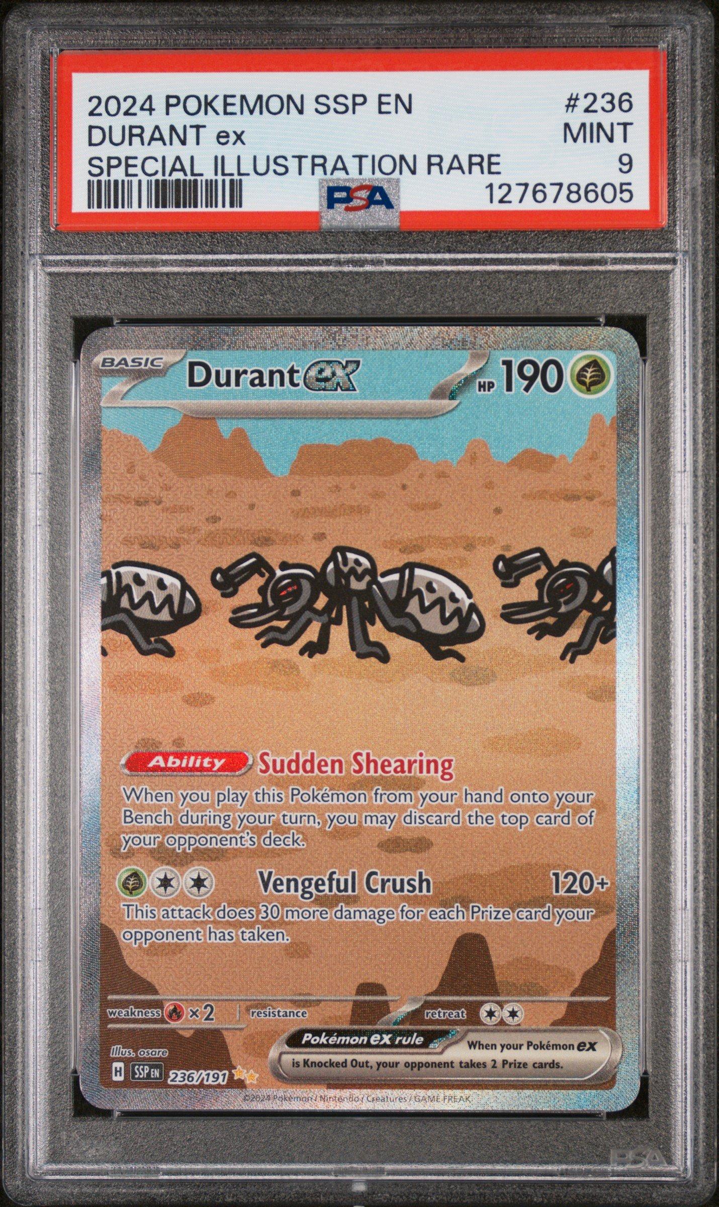 2024 Pokemon Ssp En-surging Sparks 236 Durant Ex Special