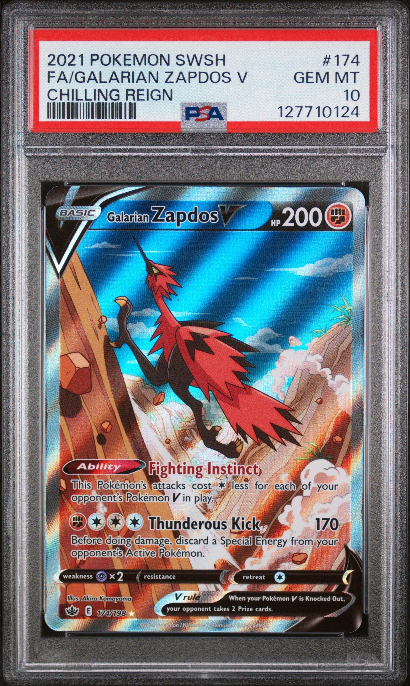 2021 Pokemon Sword & Shield Chilling Reign 174 Full Art/galarian