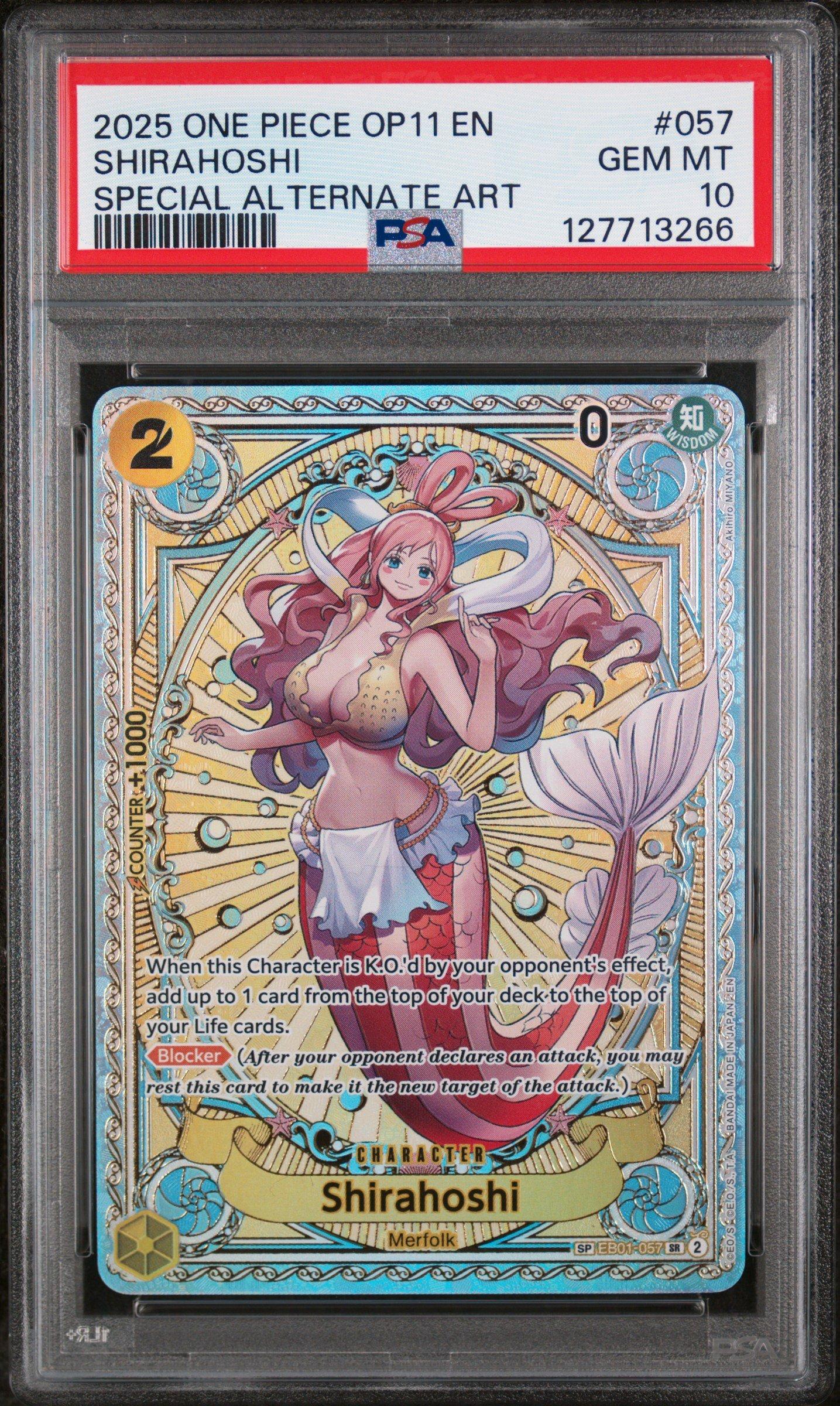 2025 One Piece Op11-a Fist Of Divine Speed 057 Shirahoshi Special