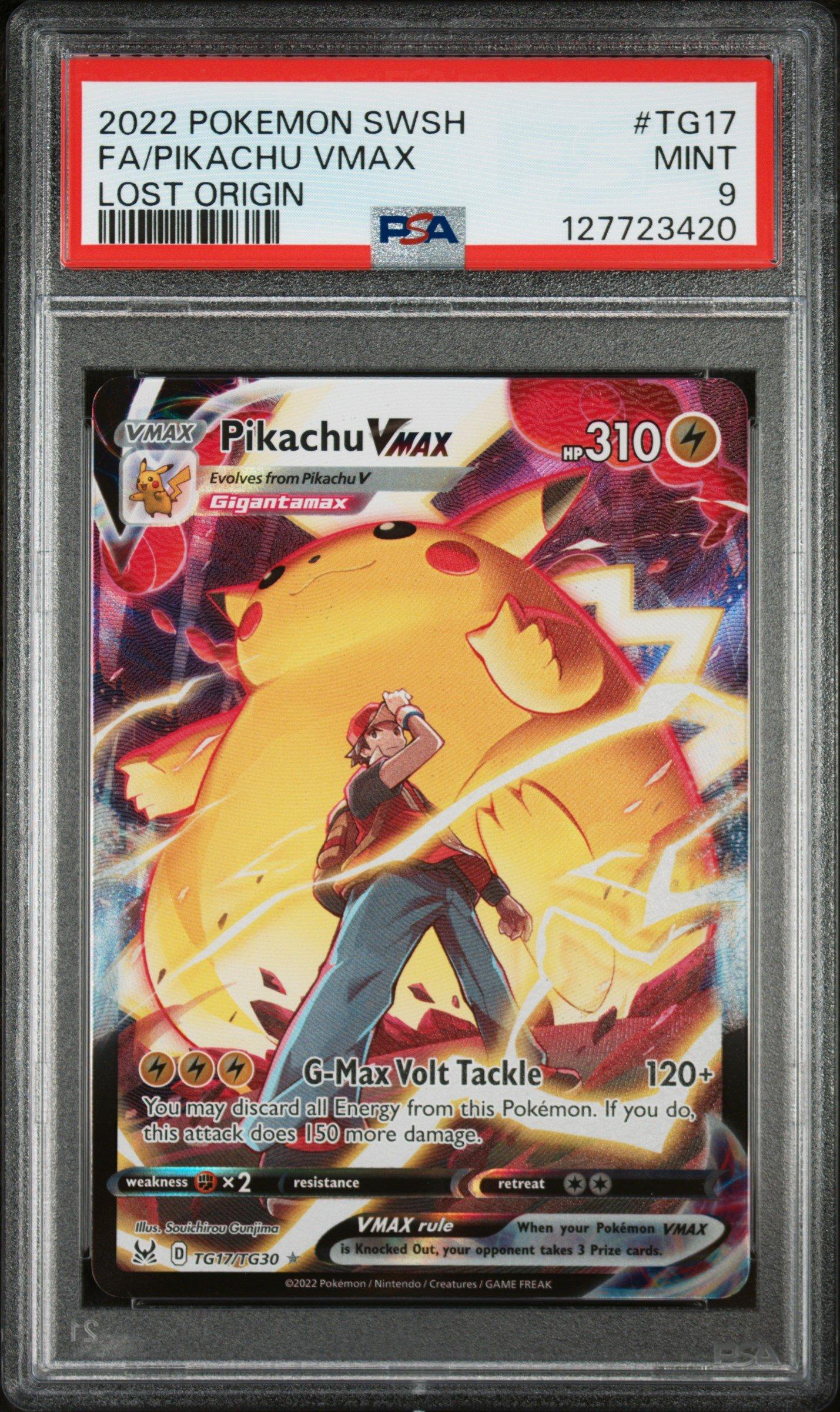 2022 Pokemon Sword & Shield Lost Origin Tg17 Full Art/pikachu Vmax