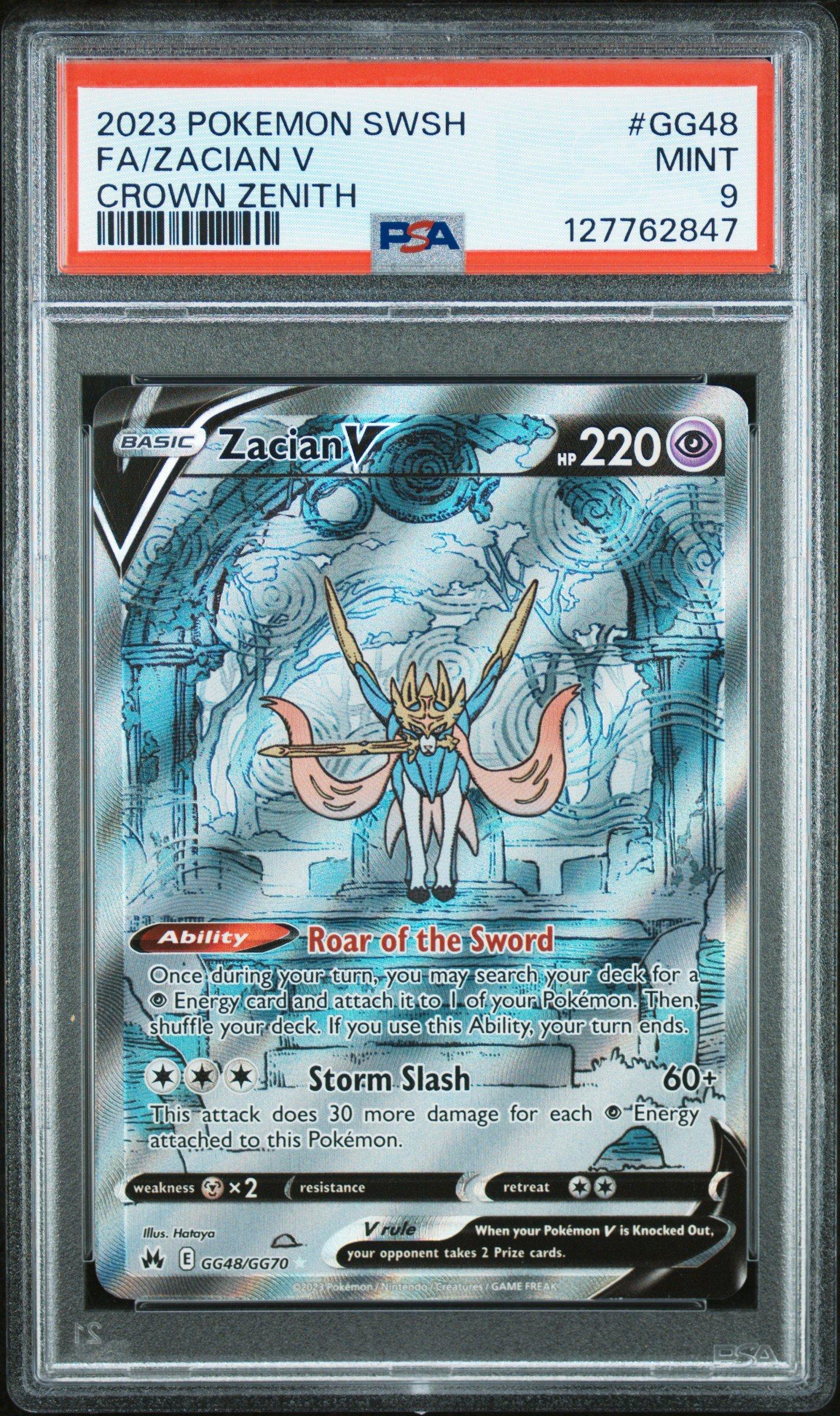 2023 Pokemon Sword And Shield Crown Zenith Gg48 Full Art/zacian V