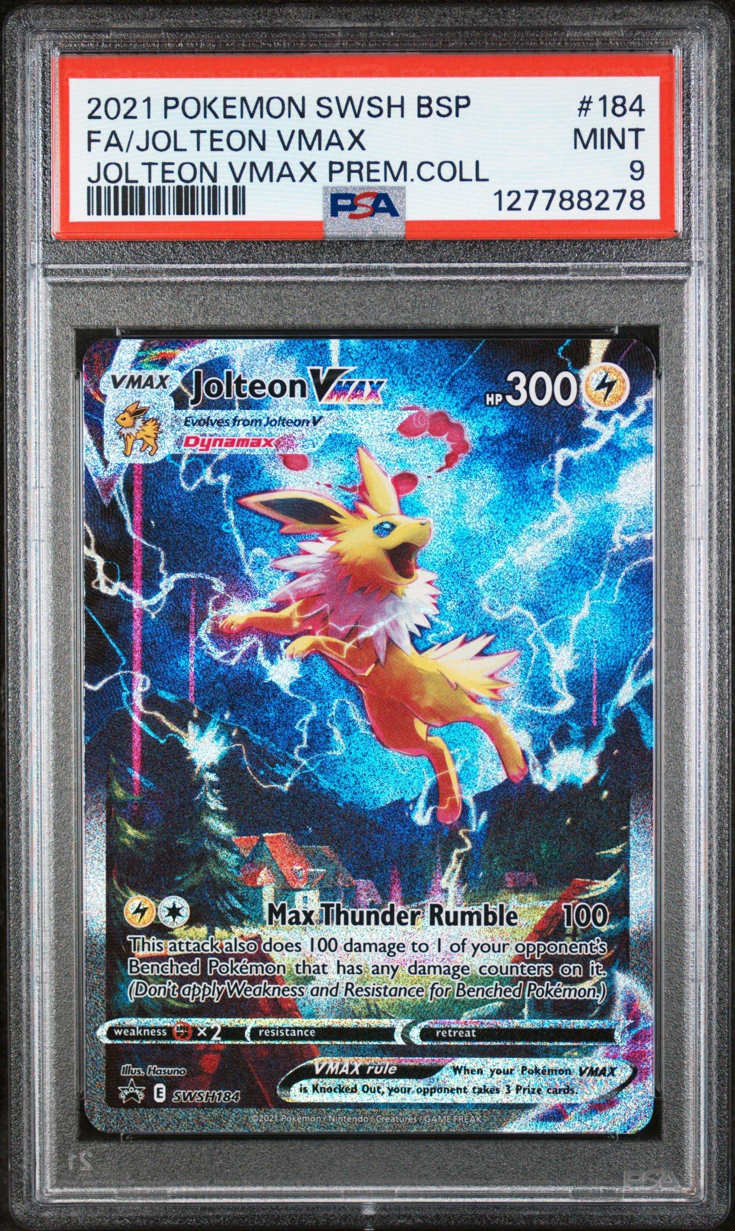 2021 Pokemon Swsh Black Star Promo 184 Full Art/jolteon Vmax
