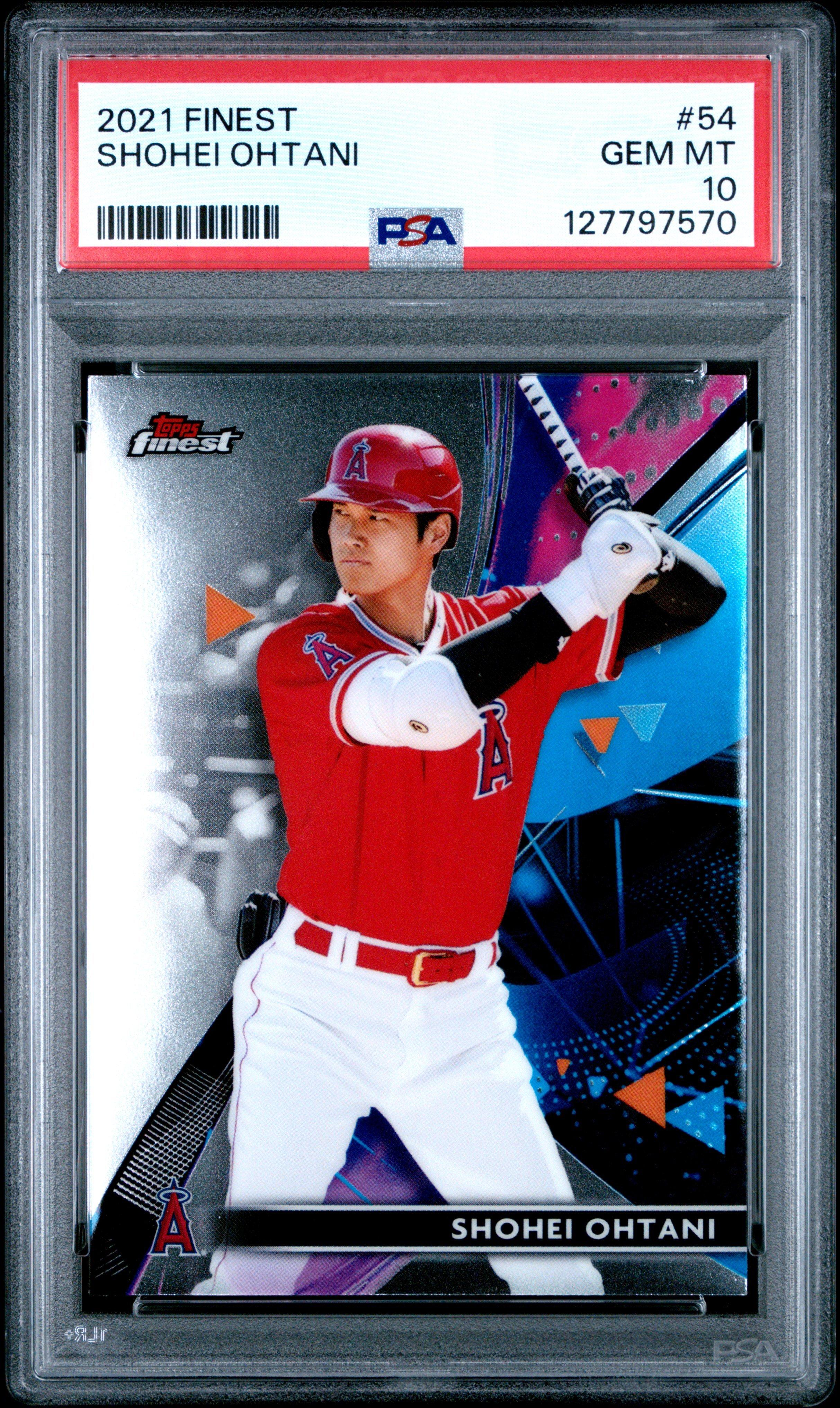 2021 Topps Finest 54 Shohei Ohtani PSA 10 Graded Card | GameStop