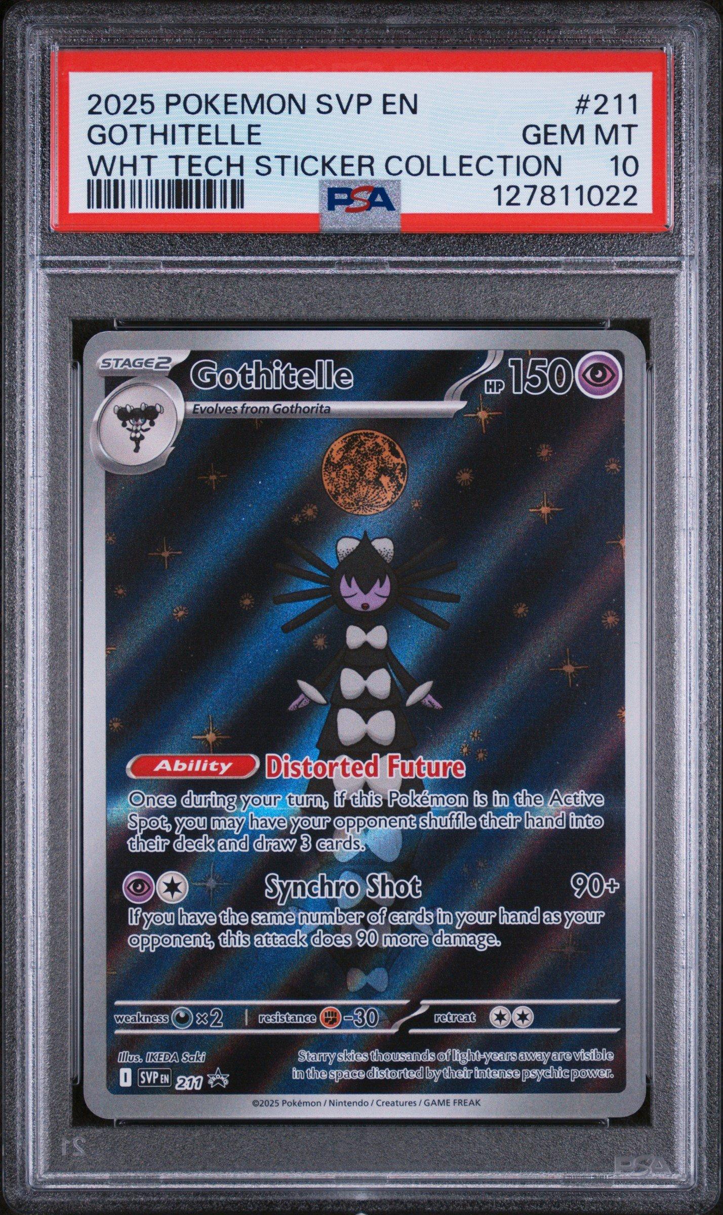 2025 ポケモンカード Gothitelle #040 ゴチルゼル　PSA10 2025 Pokemon Svp En-sv Black Star Promo 211 Gothitelle White Flare