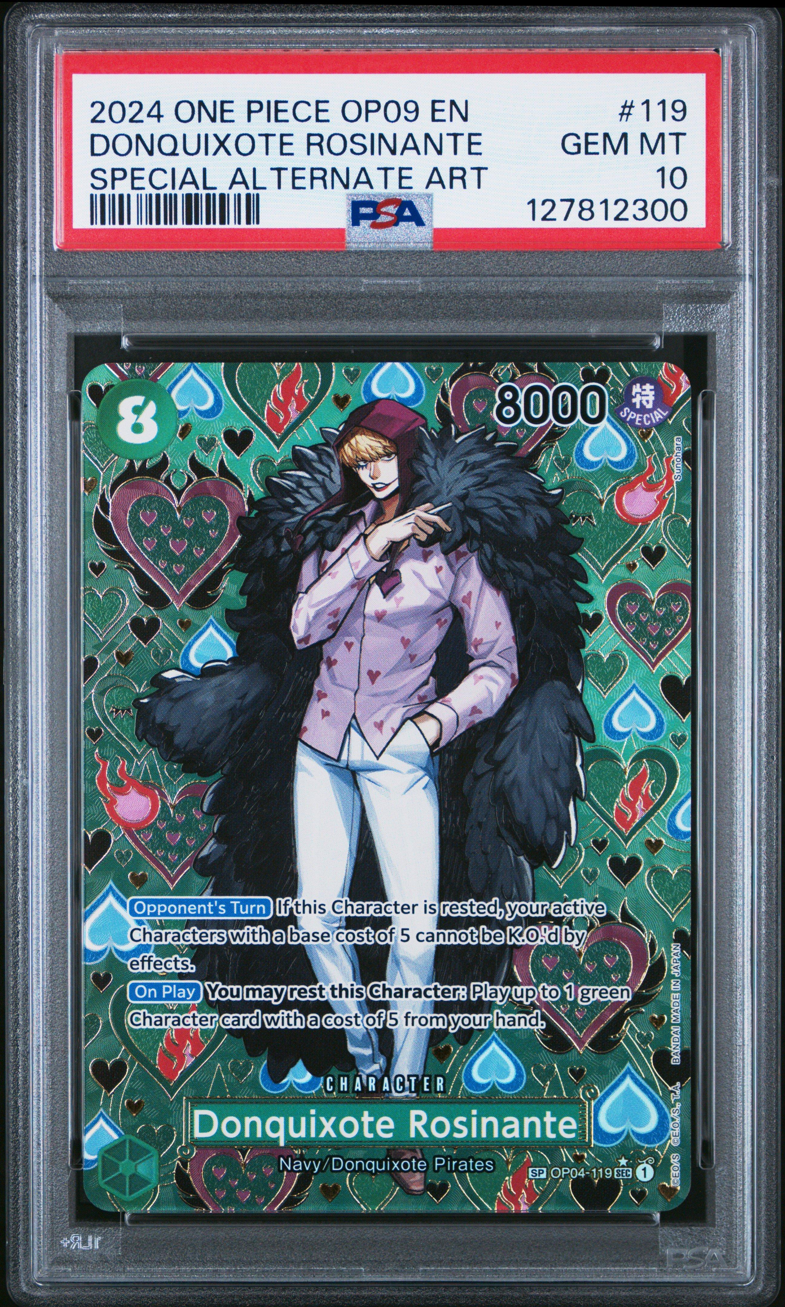 【PSA10】ドンキホーテロシナンテ R OP052nd ANNIVERSARY 2024 One Piece Op09-emperors In The New World 119 Donquixote