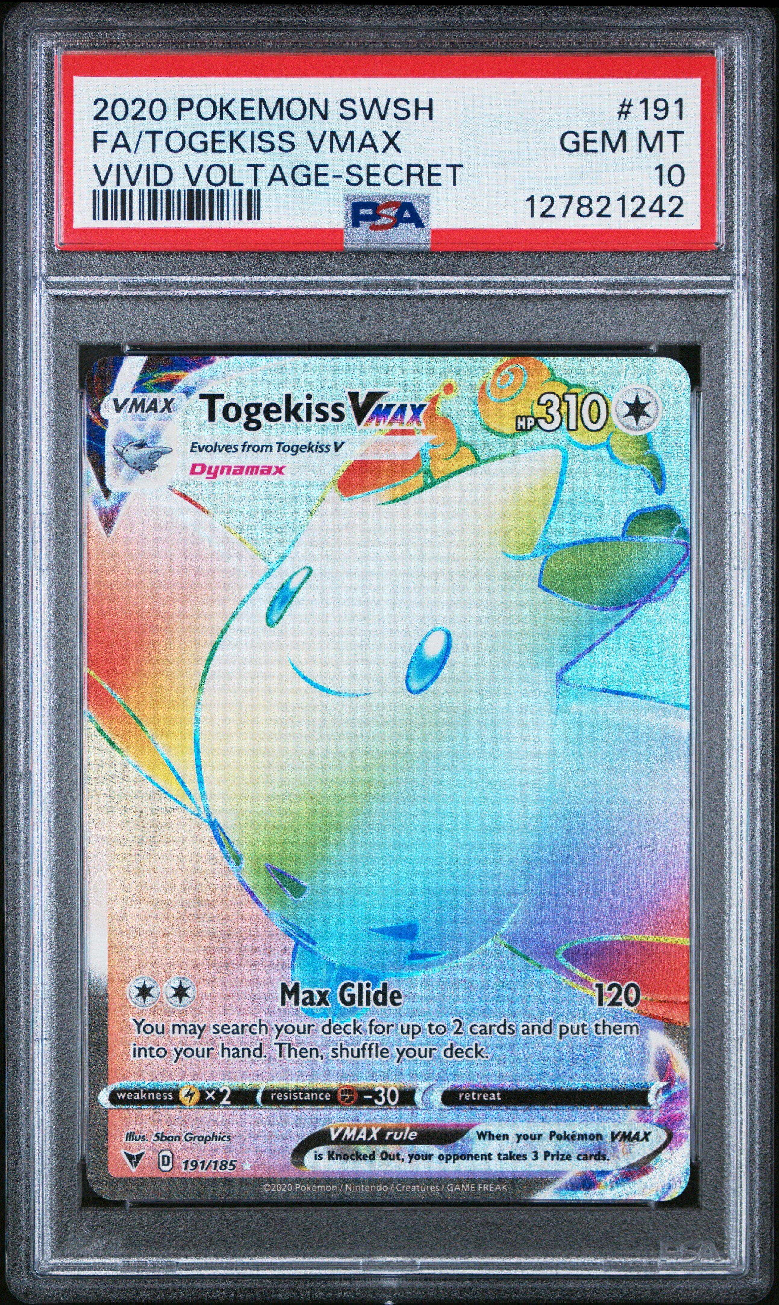 2020 Pokemon Sword & Shield Vivid Voltage 191 Full Art/togekiss
