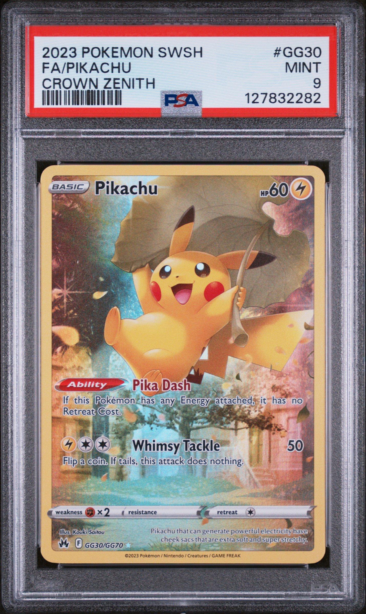 2023 Pokemon Sword And Shield Crown Zenith Gg30 Full Art/pikachu