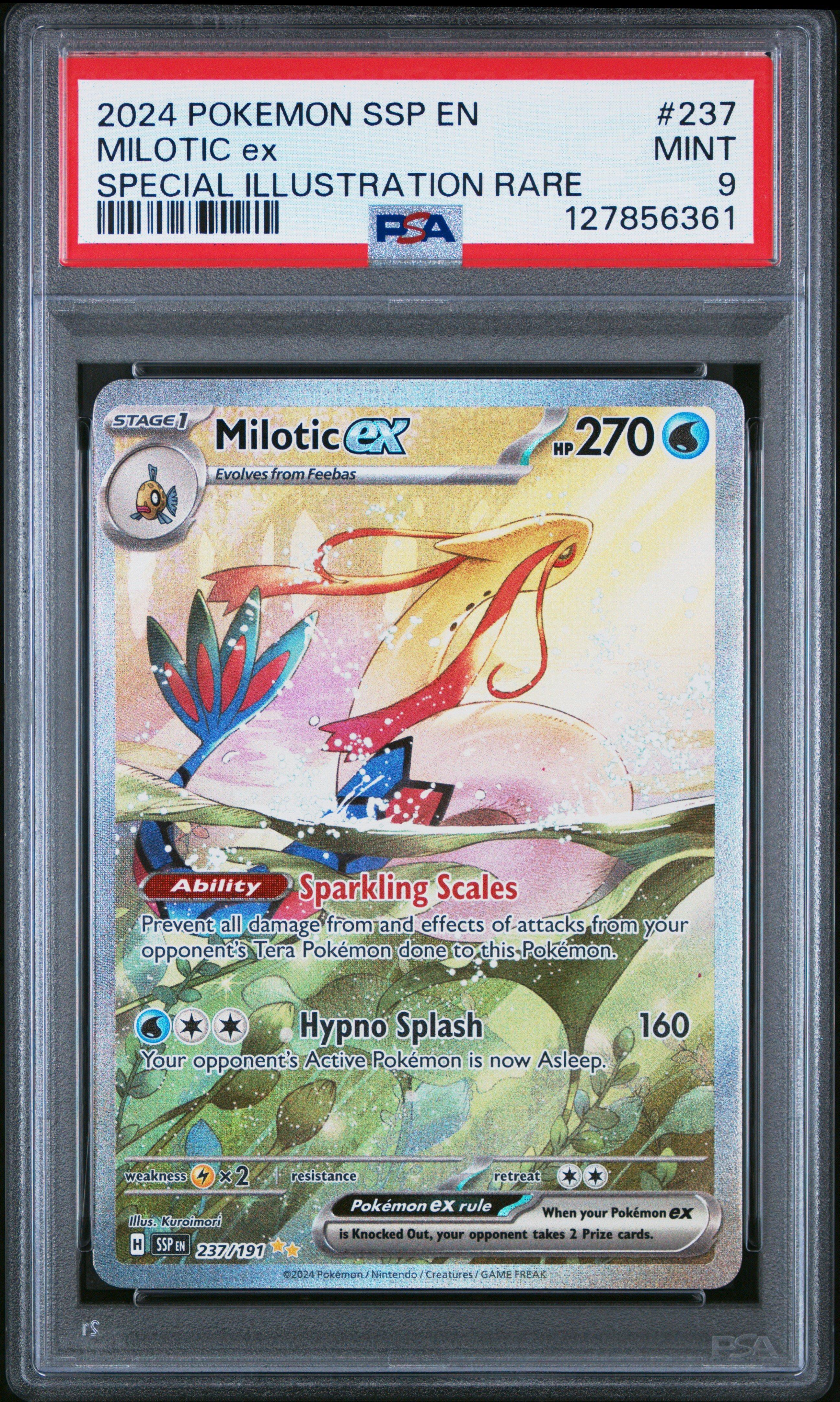 2024 Pokemon Ssp En-surging Sparks 237 Milotic Ex Special