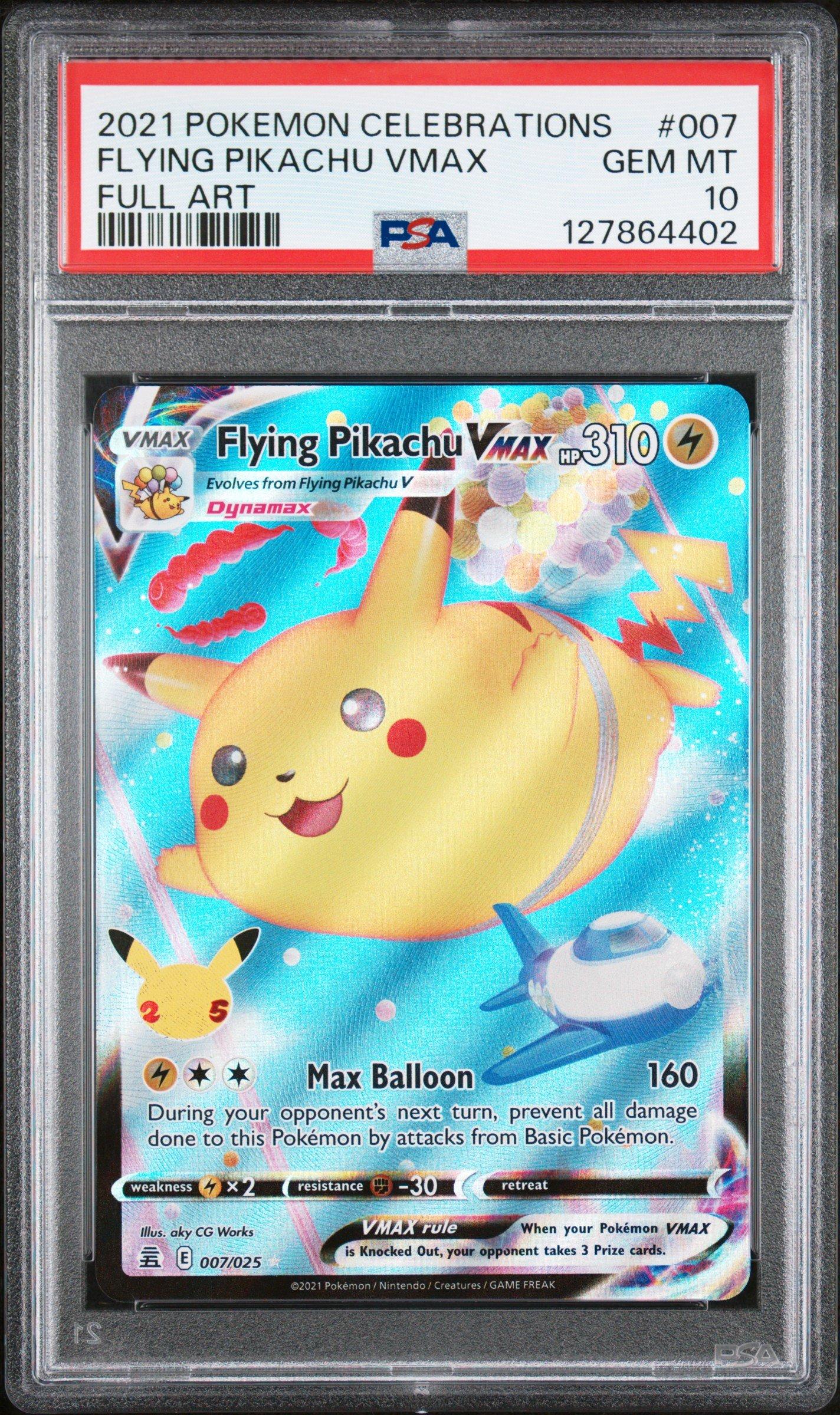 PSA10そらをとぶピカチュウVMAX Celebrations 007 2021 Pokemon Celebrations 007 Full Art/flying Pikachu Vmax PSA 10