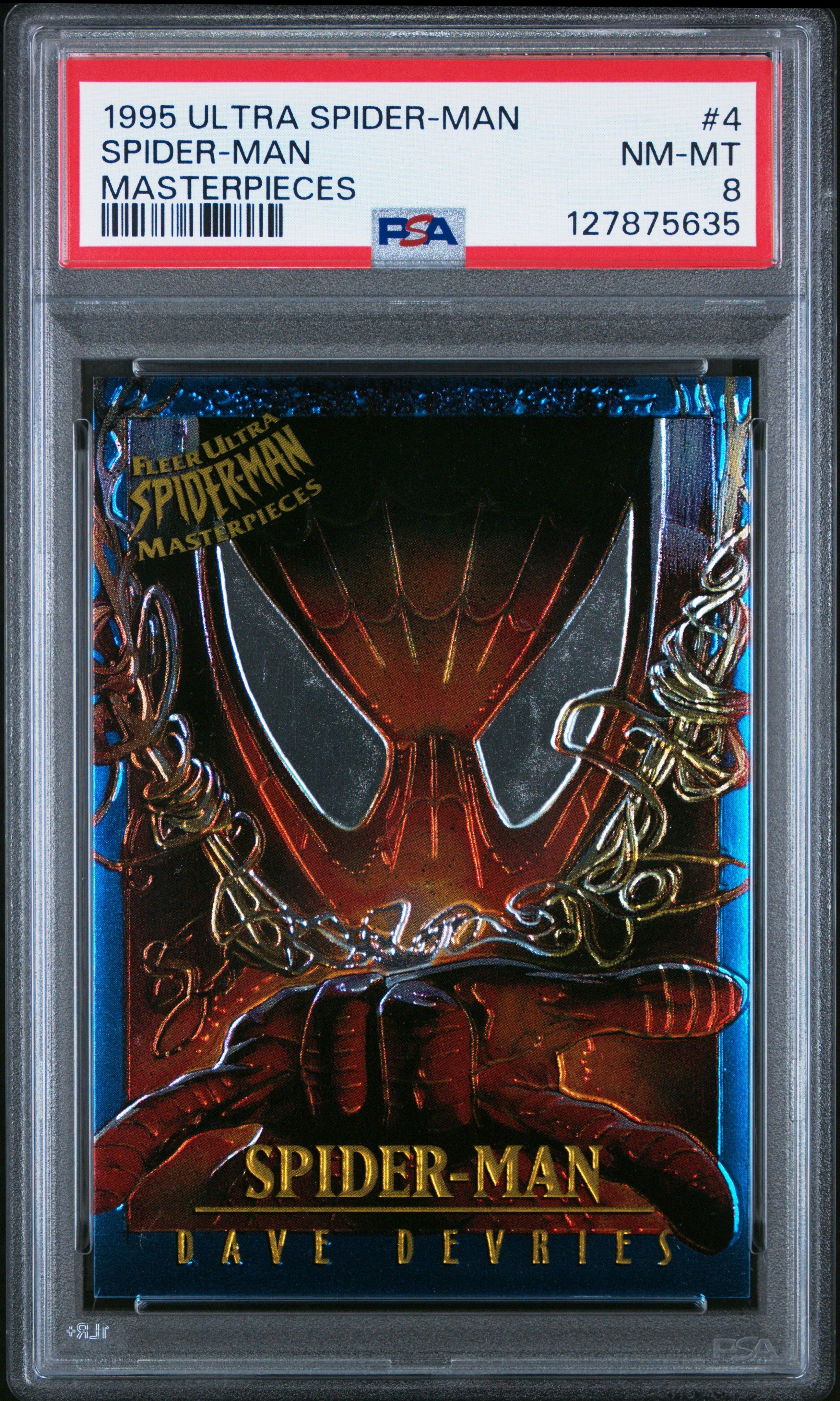 1995 Ultra Spider-man Masterpieces 4 Spider-man PSA 8 Graded Card