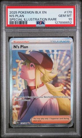 2025 Pokemon Blk En-black Bolt 170 N's Plan Special Illustration