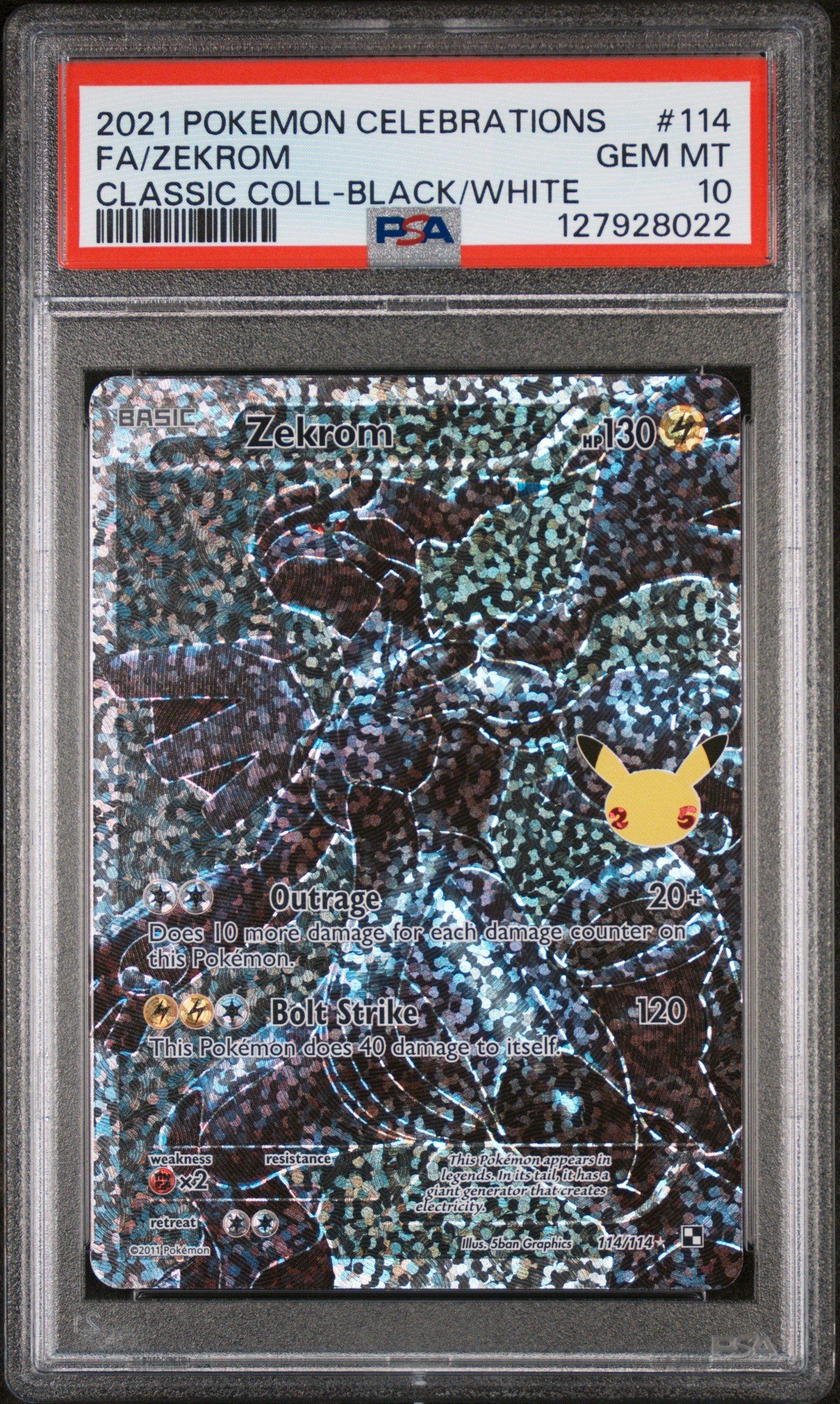 2021 Pokemon Celebrations Classic Collection 114 Full Art/zekrom