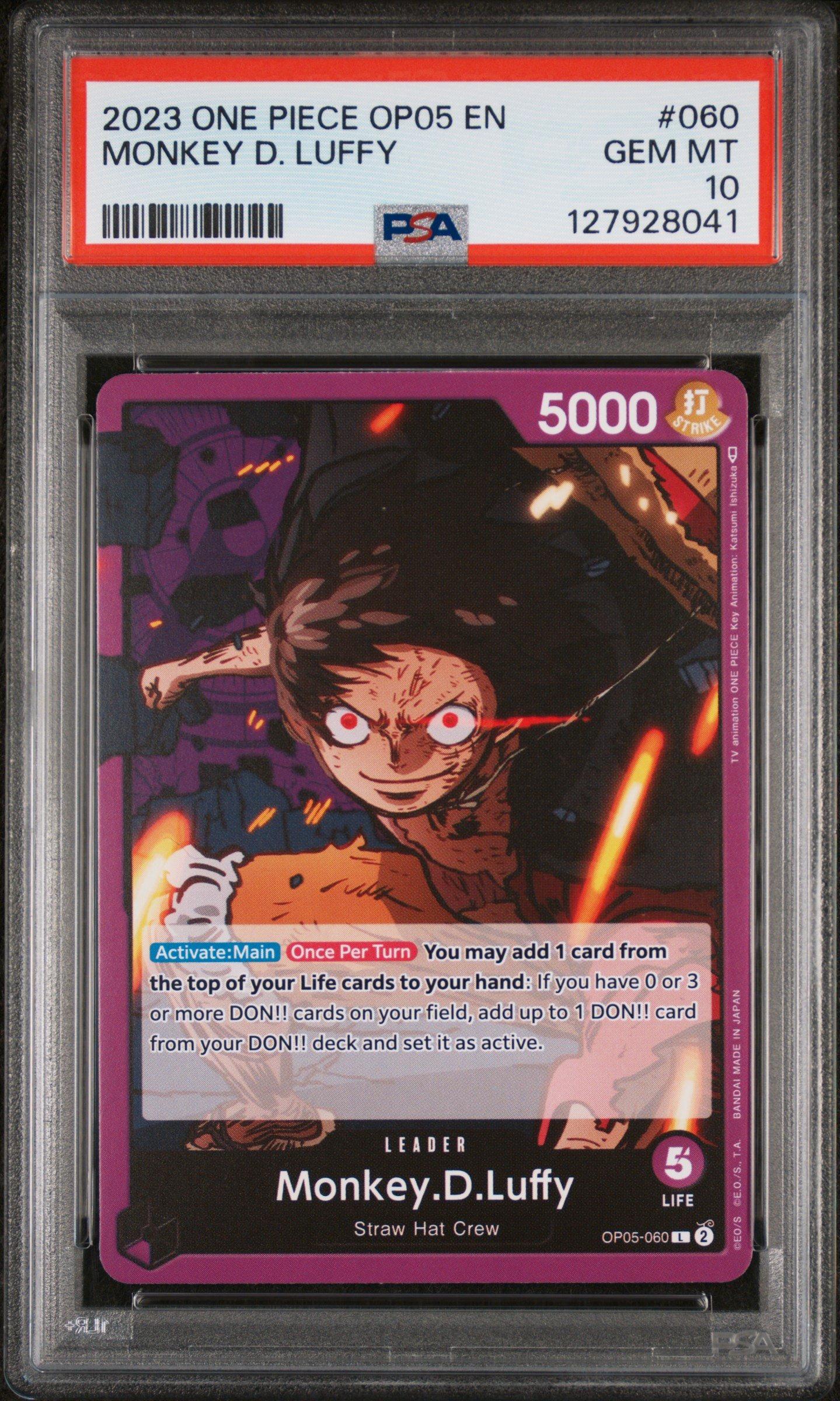 one piece card game gear 4 luffy OP11-040 L Parallel Monkey D. Add up to 1 DON one piece card game luffy