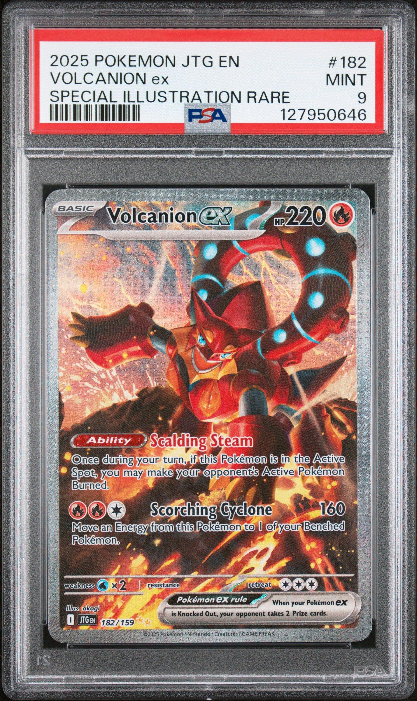 2025 Pokemon Jtg En-journey Together 182 Volcanion Ex Special
