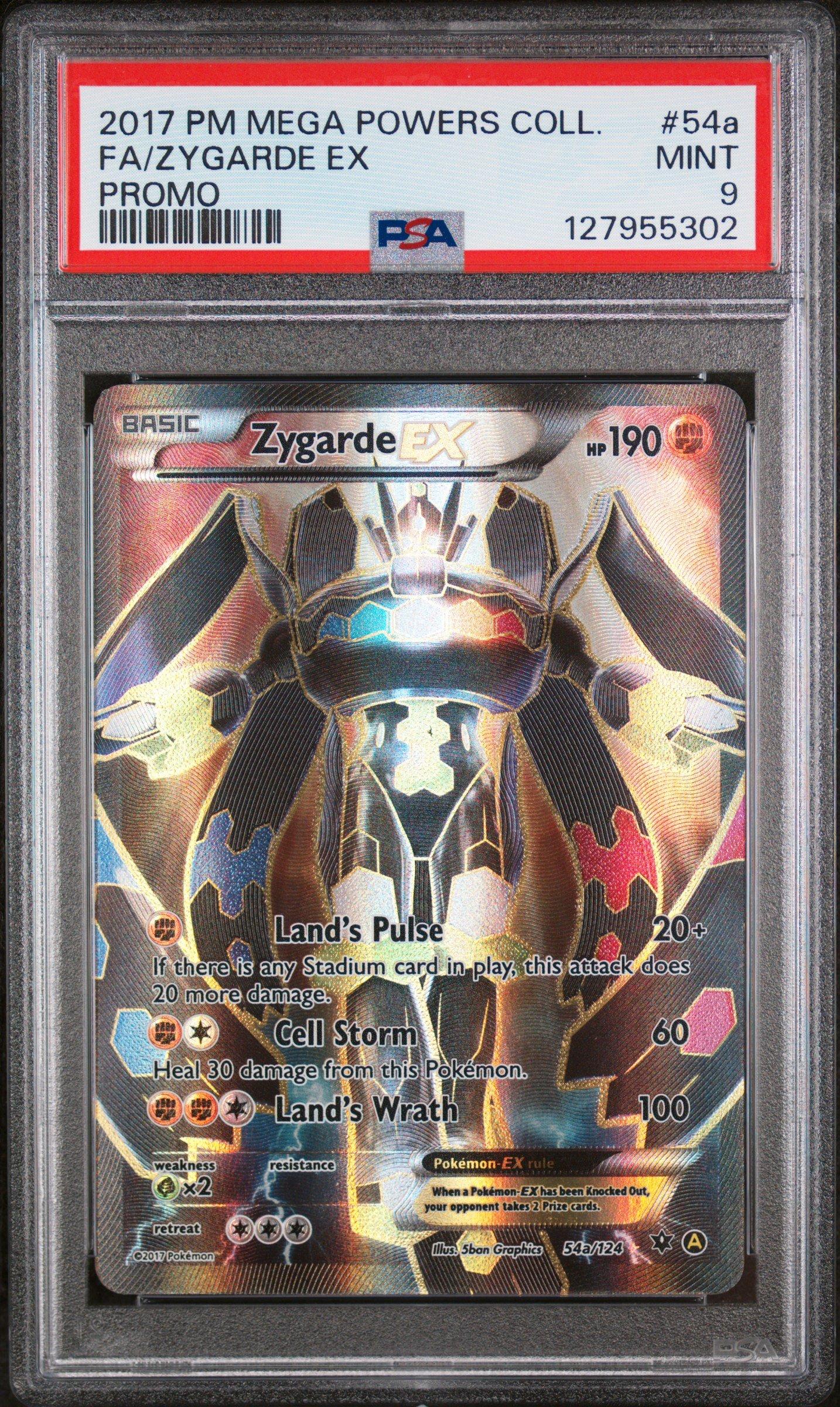 2017 Pokemon Mega Powers Collection Promo 54a Full Art/zygarde Ex