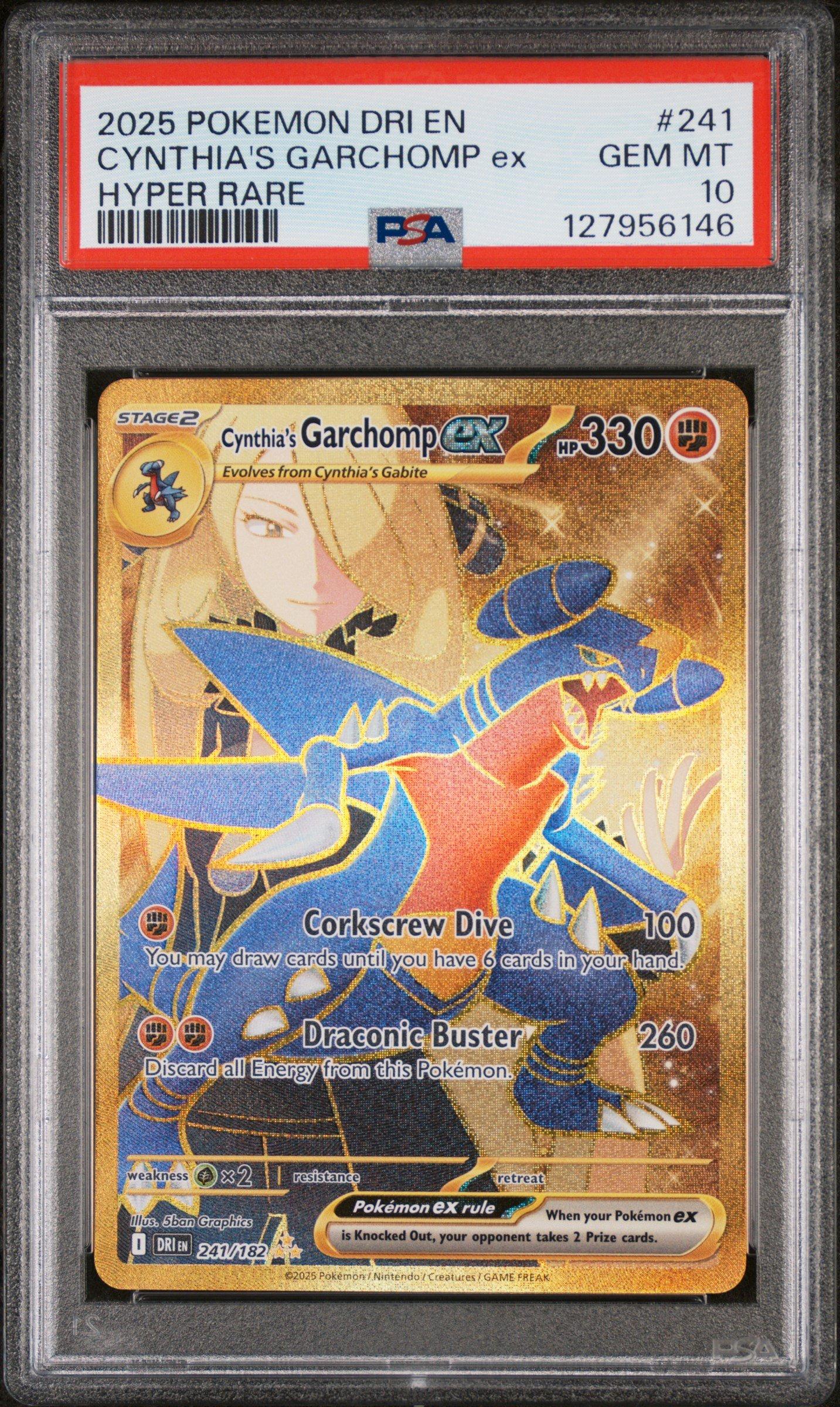 2025 Pokemon Dri En-destined Rivals 241 Cynthia's Garchomp Ex