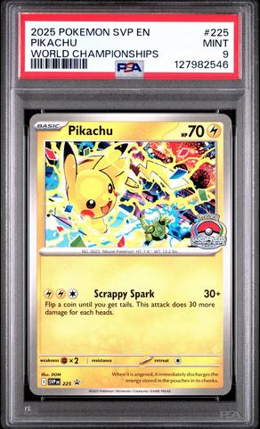 2025 Pokemon Svp En-sv Black Star Promo 225 Pikachu World