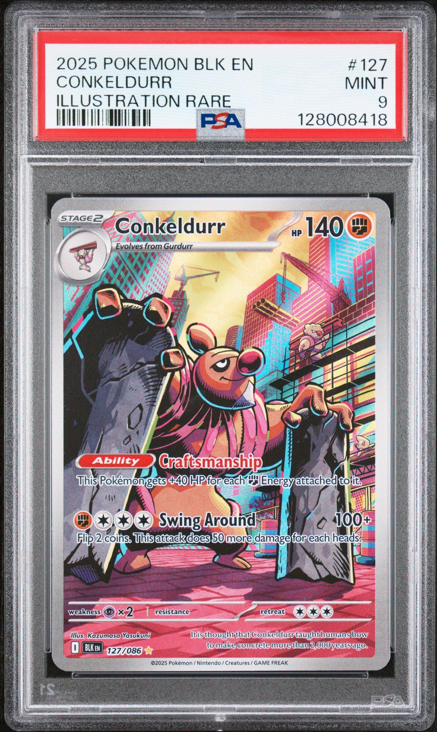 pokemon card conkeldurr V (040/078) [Pokmon GO] The item may be similar but not exactly the same as the image (e.g Conkeldurr - Black Bolt -