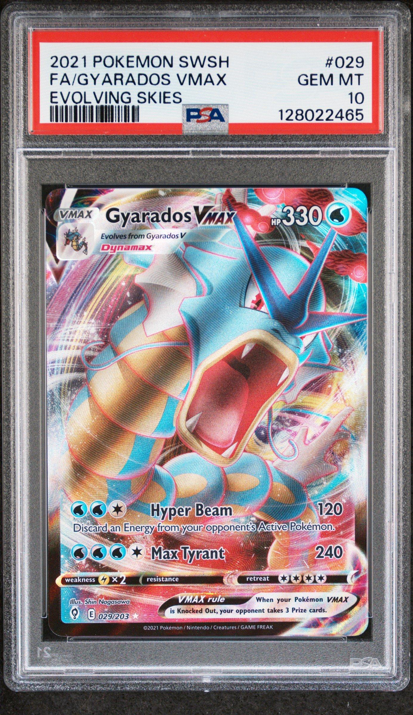 世界404枚 PSA10 ギャラドスVMAX gyarados 2021 5 2021 Pokemon Sword & Shield Evolving Skies 029 Full Art/gyarados